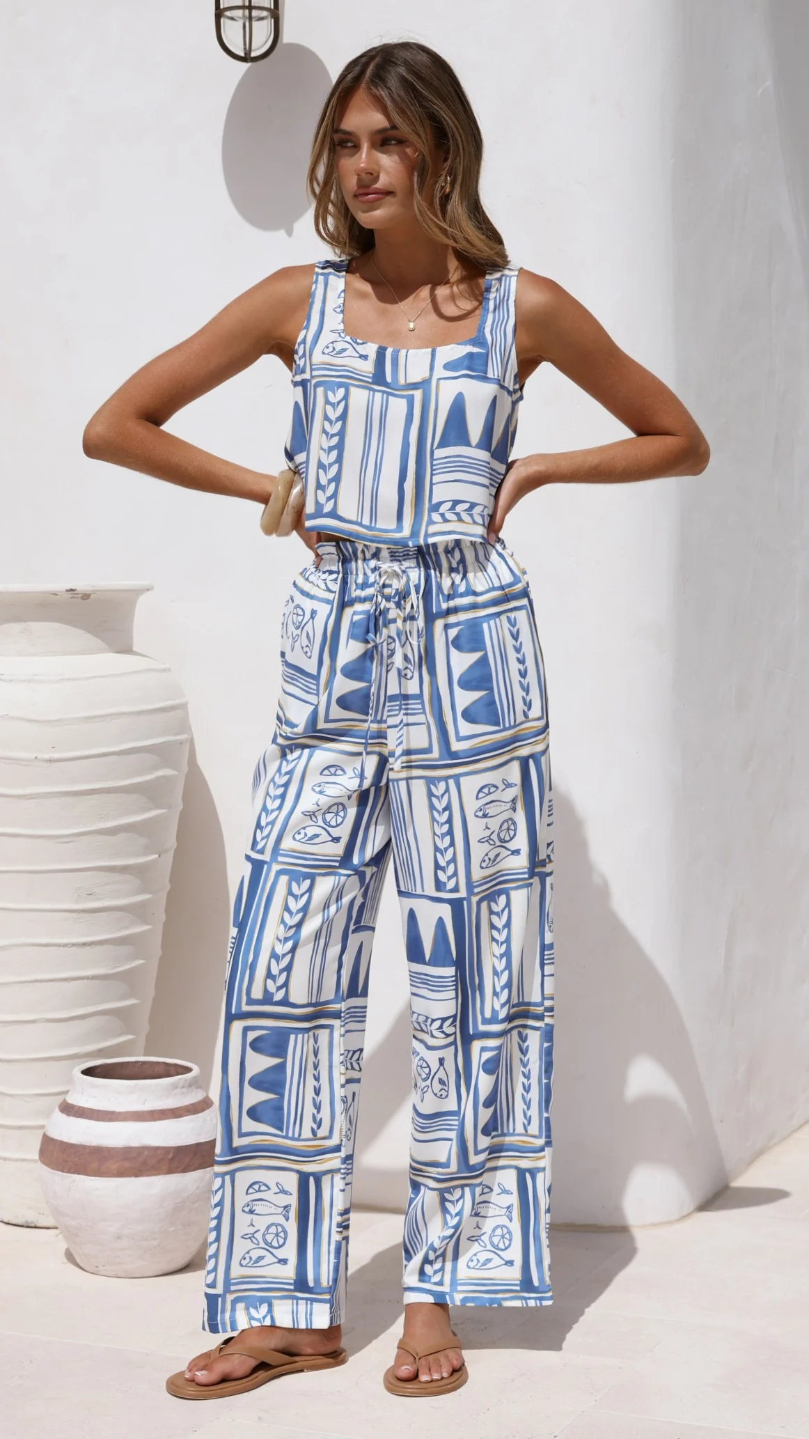 Jayda Crop Top - Coastal Escape - Image 6