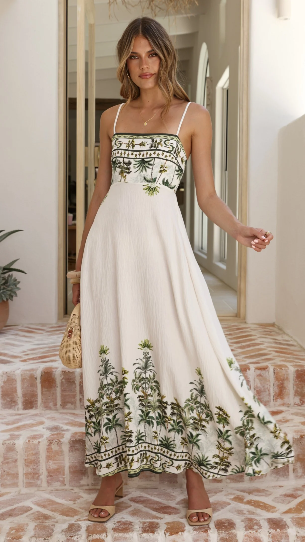 Jaylene Maxi Dress - Palm Garden - Image 3