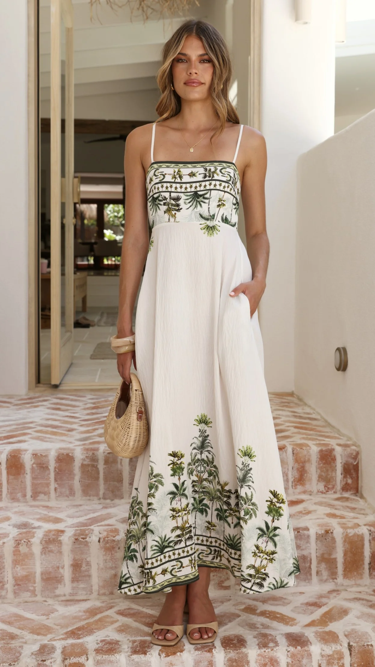 Jaylene Maxi Dress - Palm Garden - Image 6