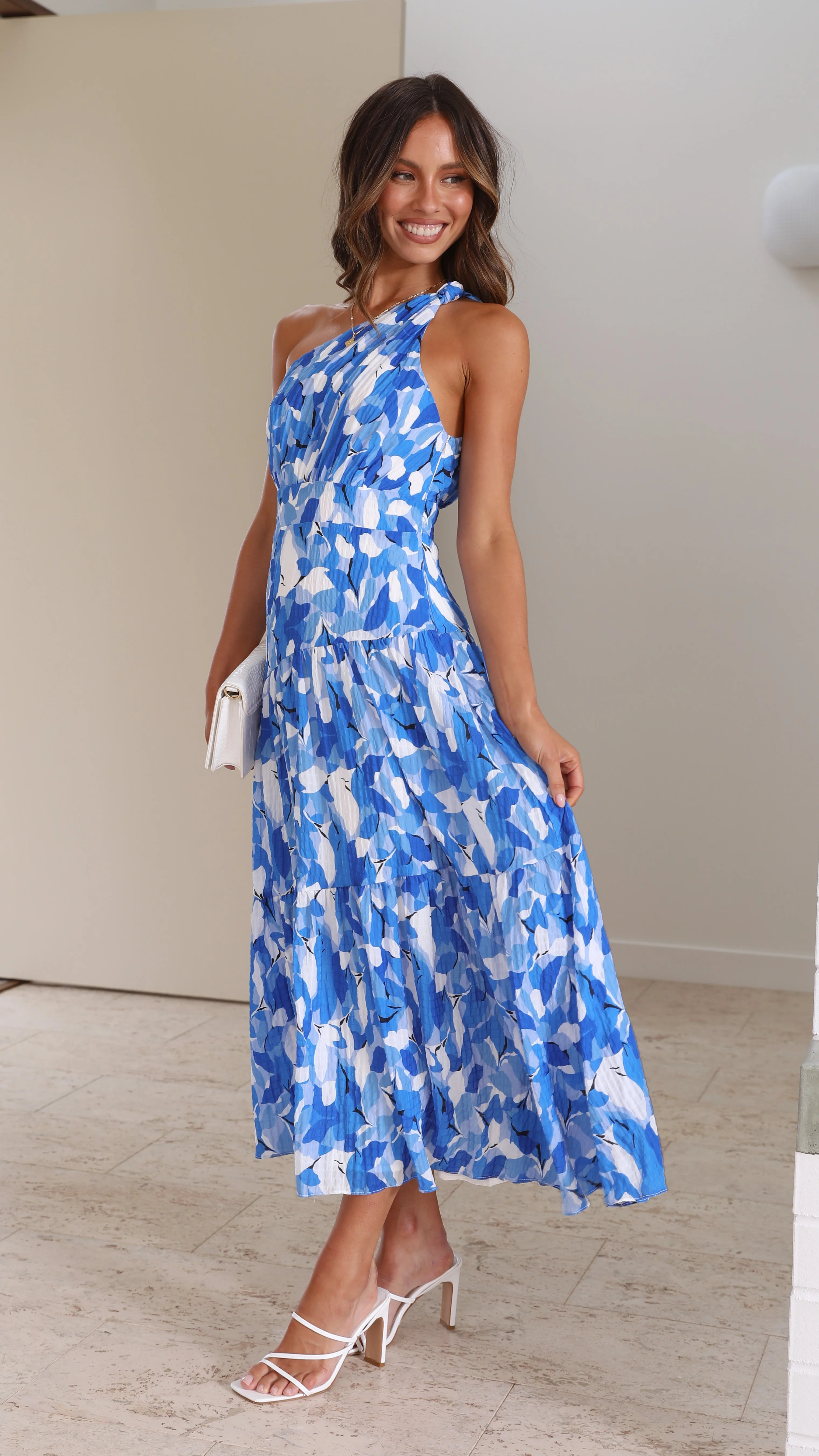 Jayma Maxi Dress - Blue Floral - Image 3