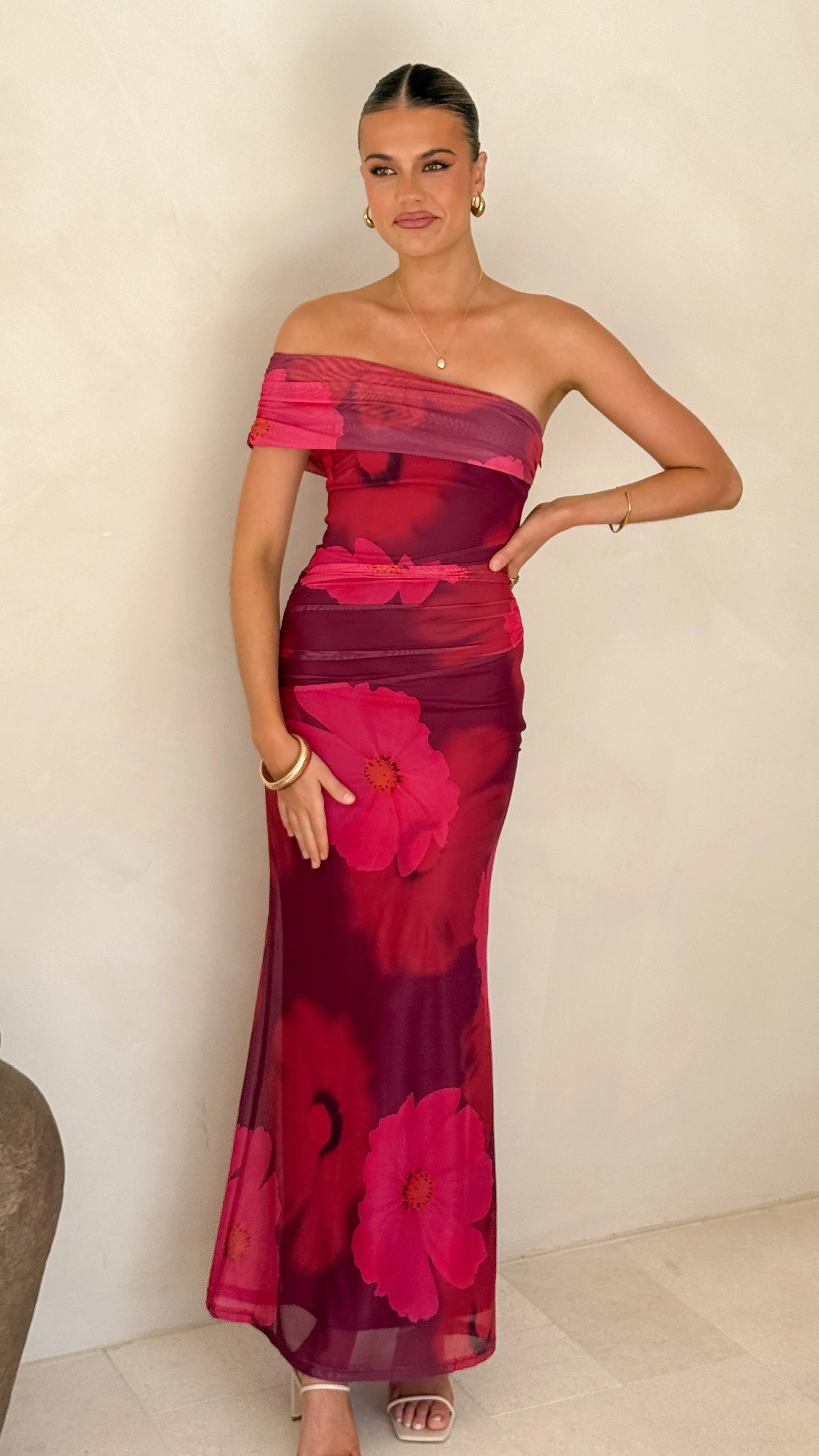 Jelani Maxi Dress - Red Floral - Image 6