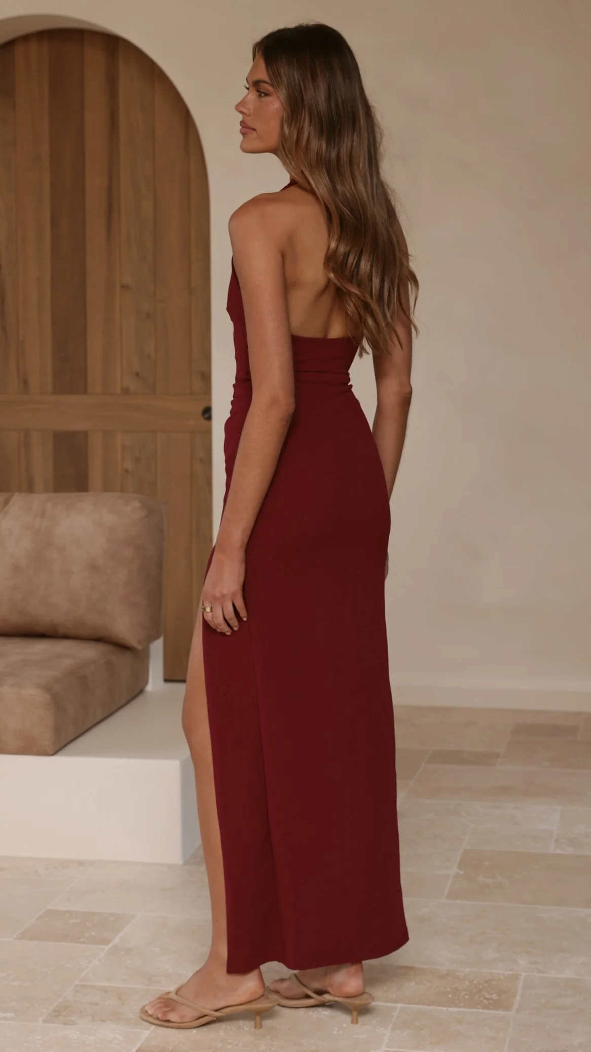 Jessica Maxi Dress - Wine - Image 2