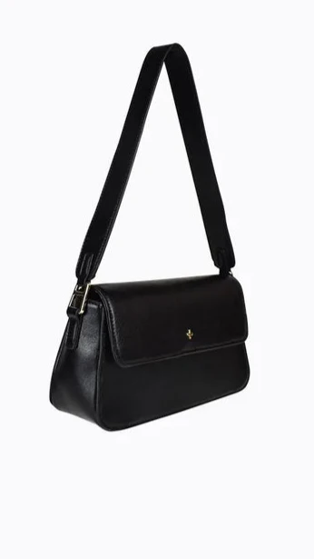 Jocelyn Shoulder Bag - Black PU - Image 5