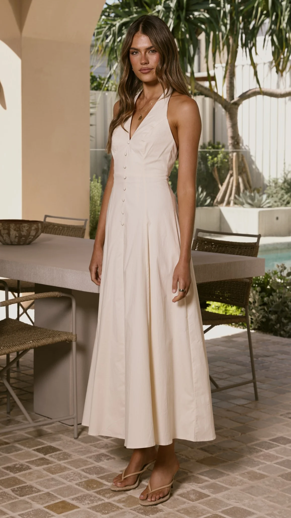 Kaia Maxi Dress - Vanilla - Image 8