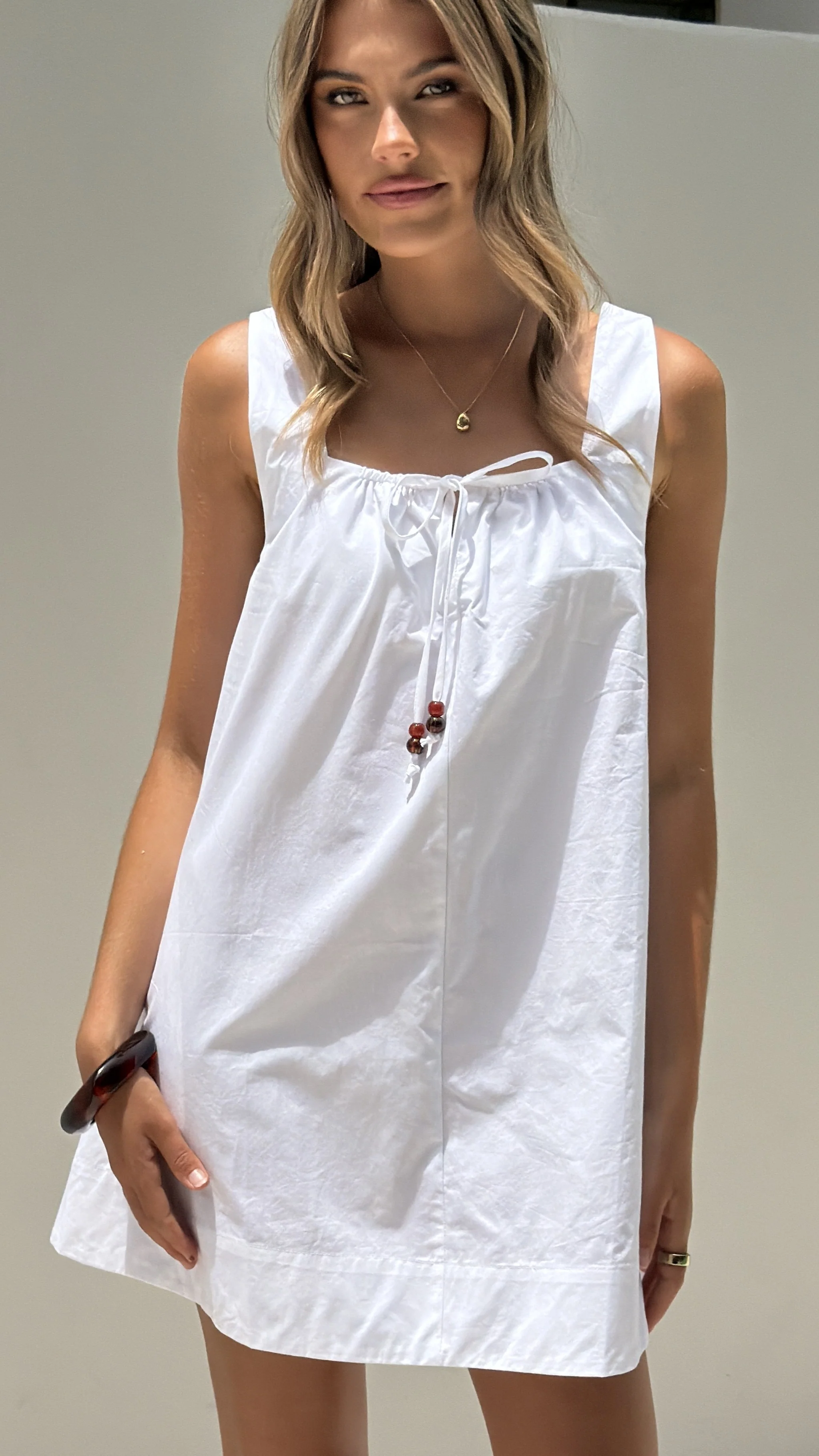 Kaia Mini Dress - White - Image 5