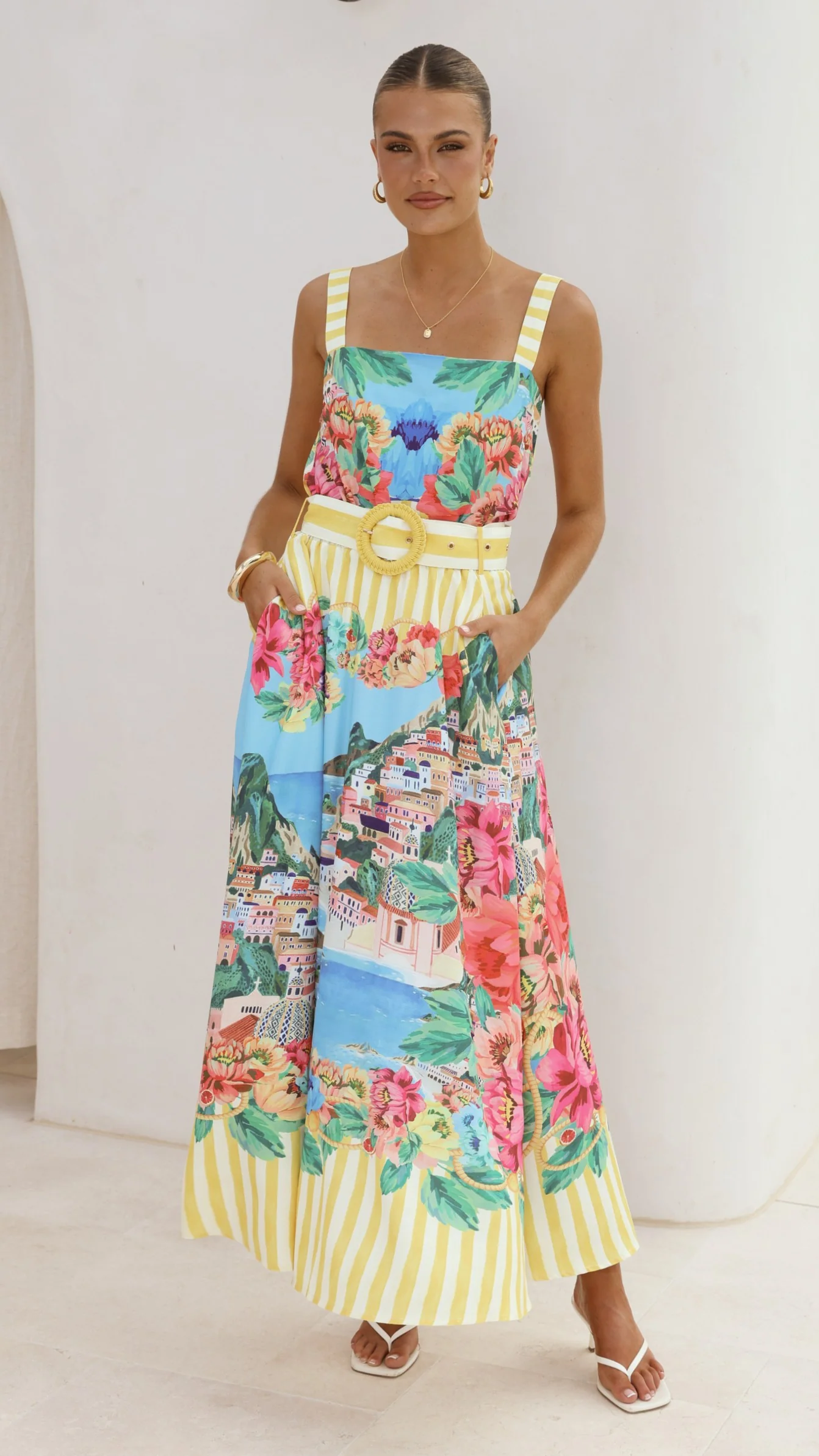 Kancy Maxi Skirt - Positano Lemon - Image 3