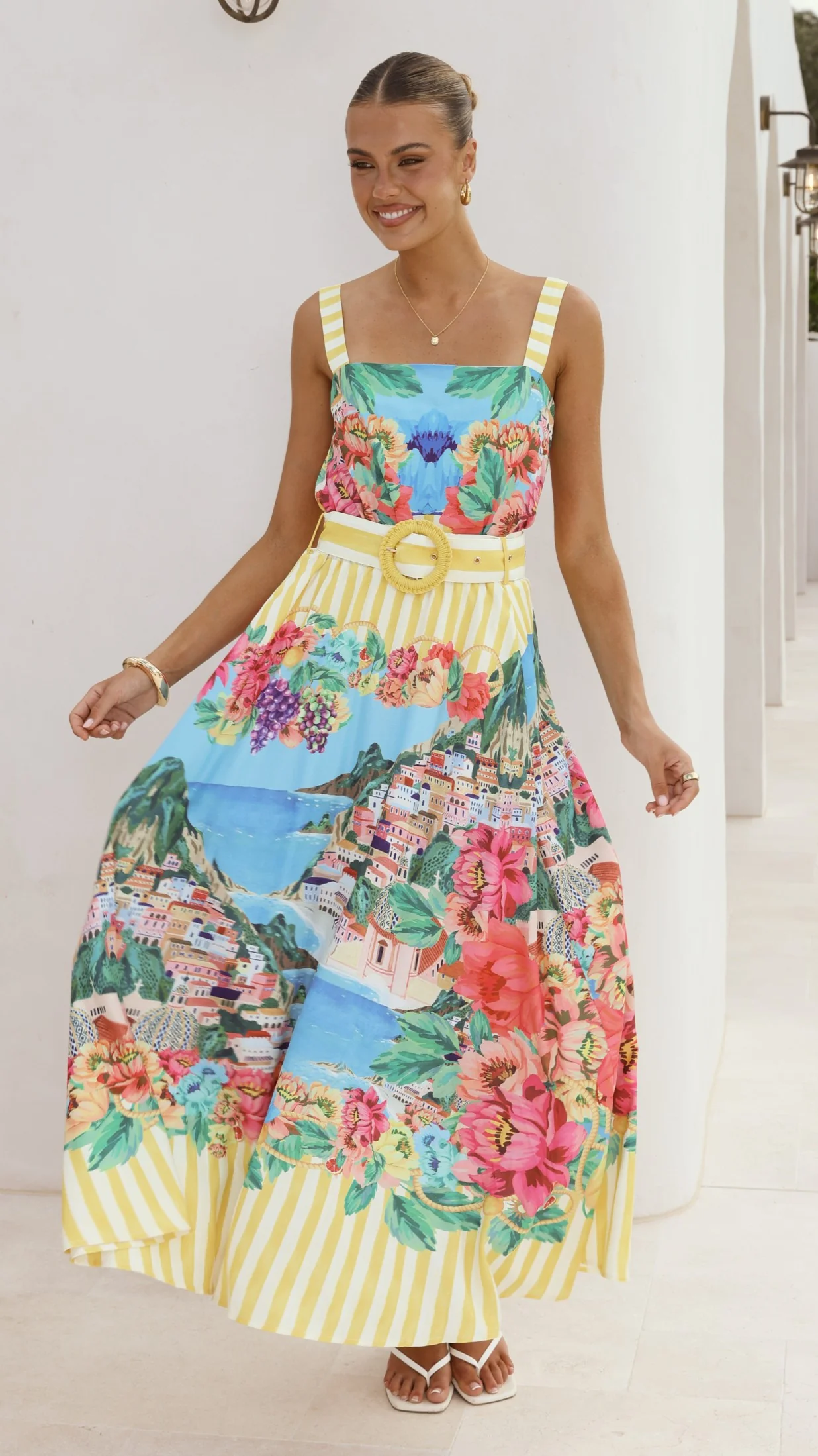 Kancy Maxi Skirt - Positano Lemon - Image 4