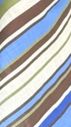 Karina Strapless Mini Dress - Blue/Khaki Stripe - Image 7