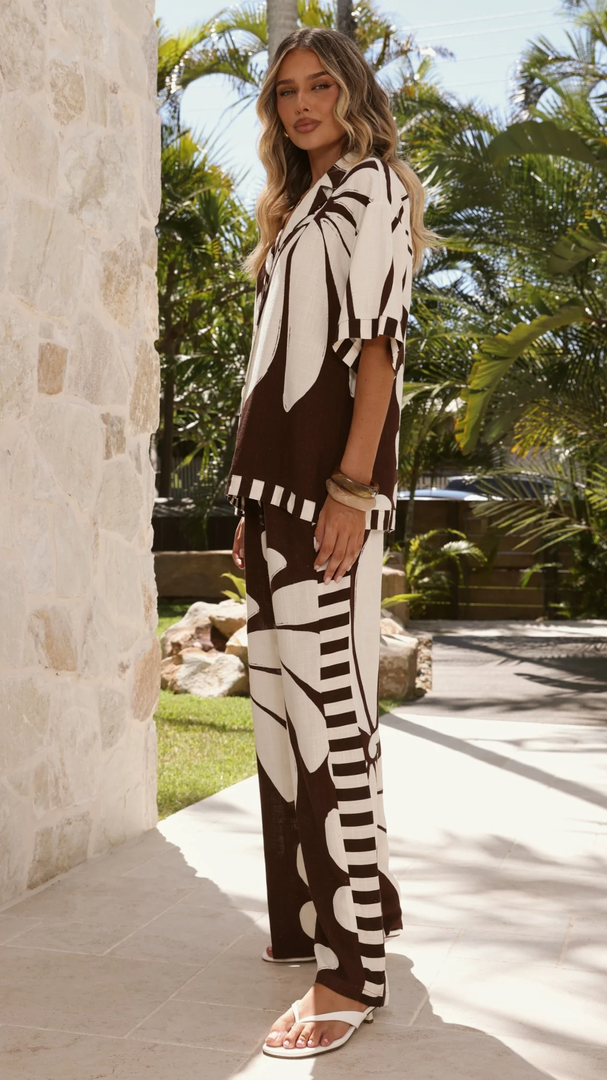Karissa Button Up Shirt - Acacia Print - Image 5
