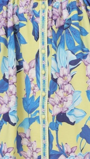 Katana Mini Dress - Blue Leaf Orchid - Image 8