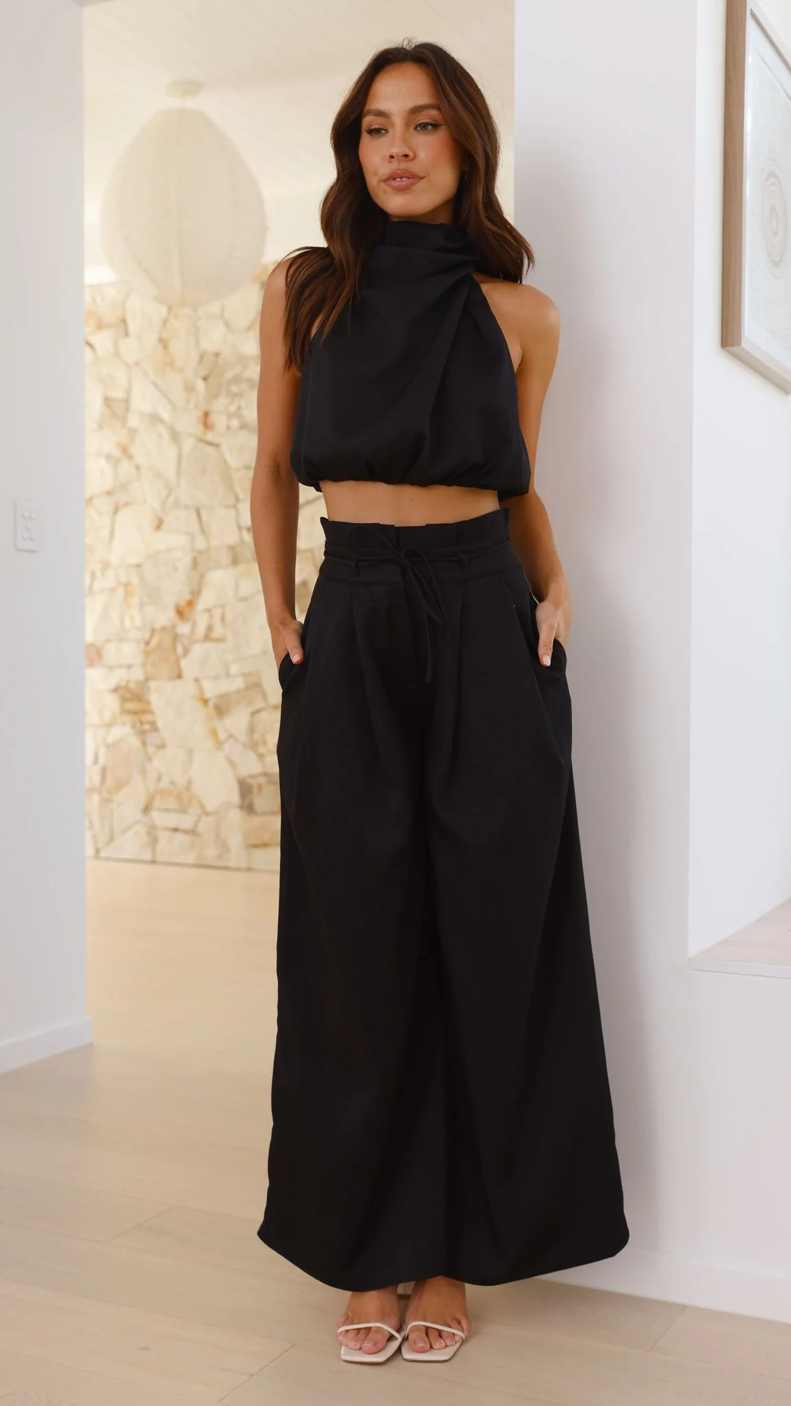 Melinda High Waist Pants - Black - Image 12