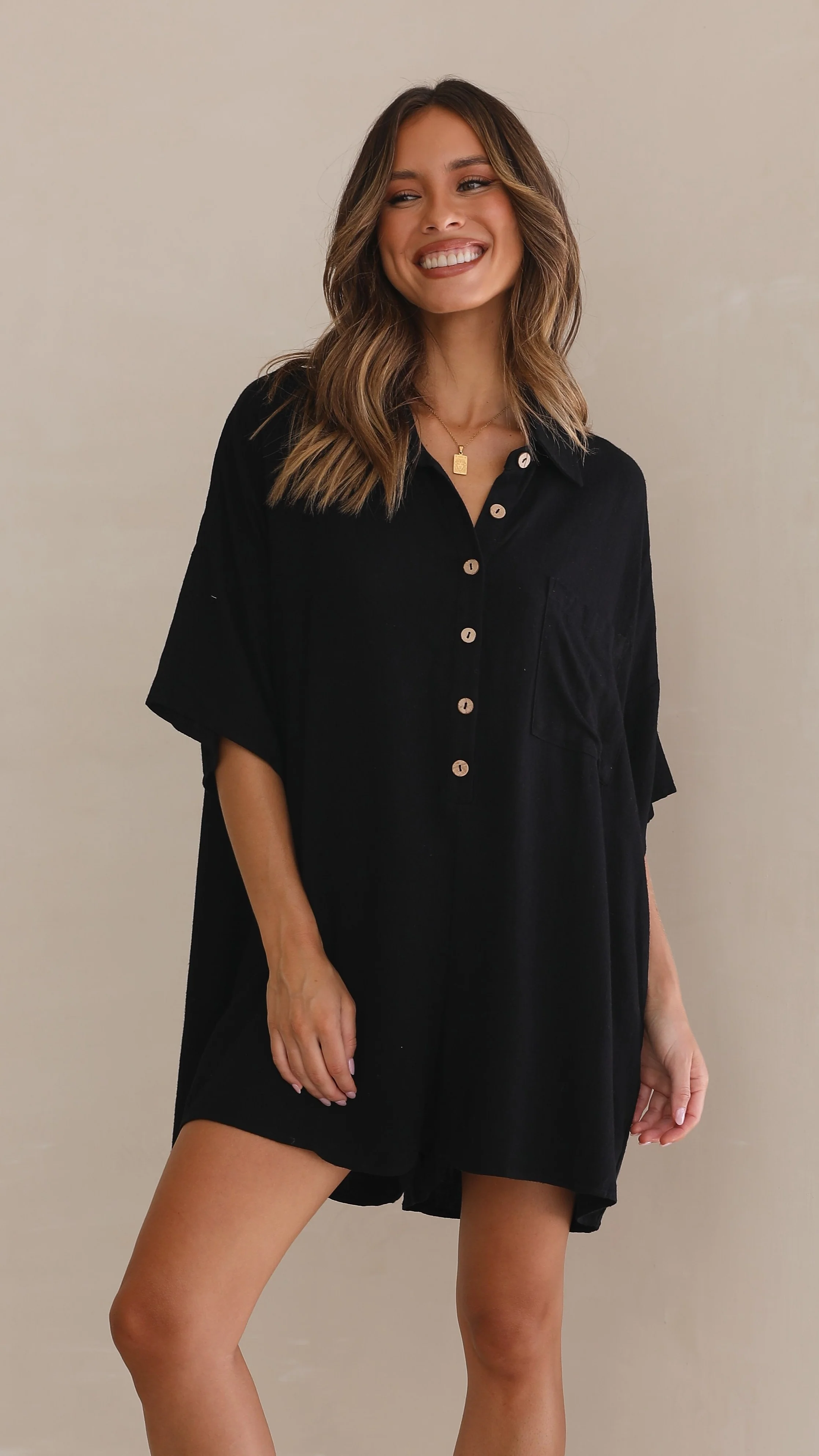 Keely Playsuit - Black - Image 4