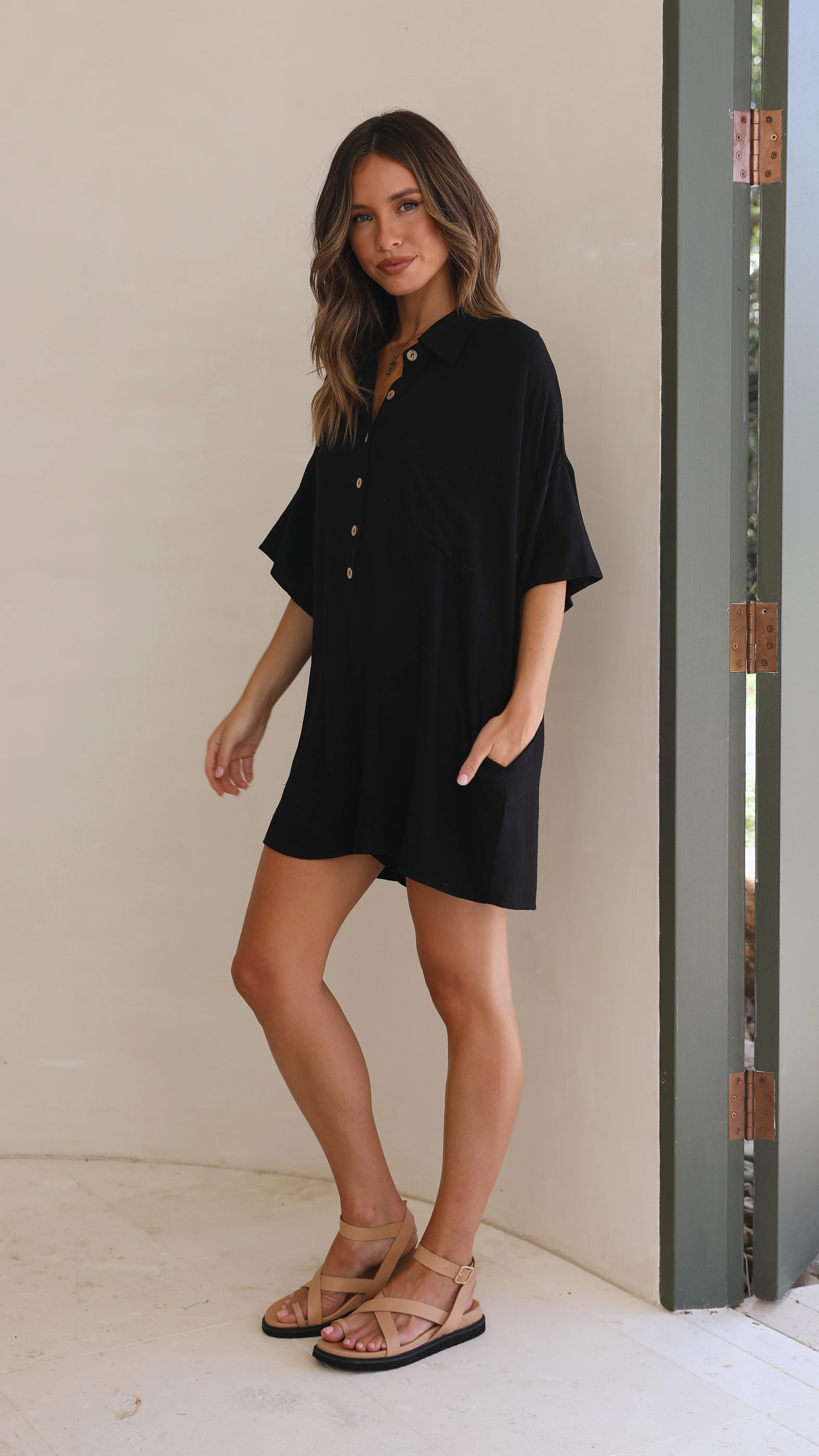 Keely Playsuit - Black - Image 7