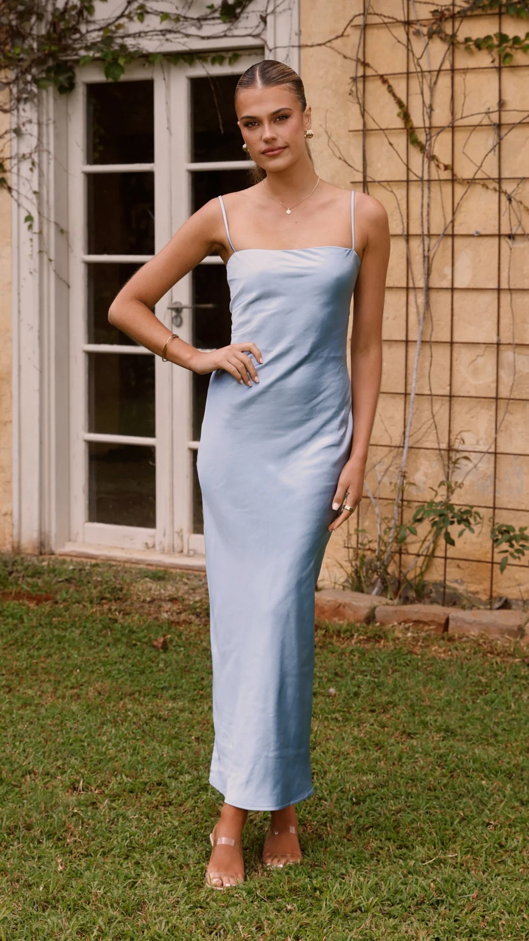 Keira Maxi Dress - Baby Blue - Image 8