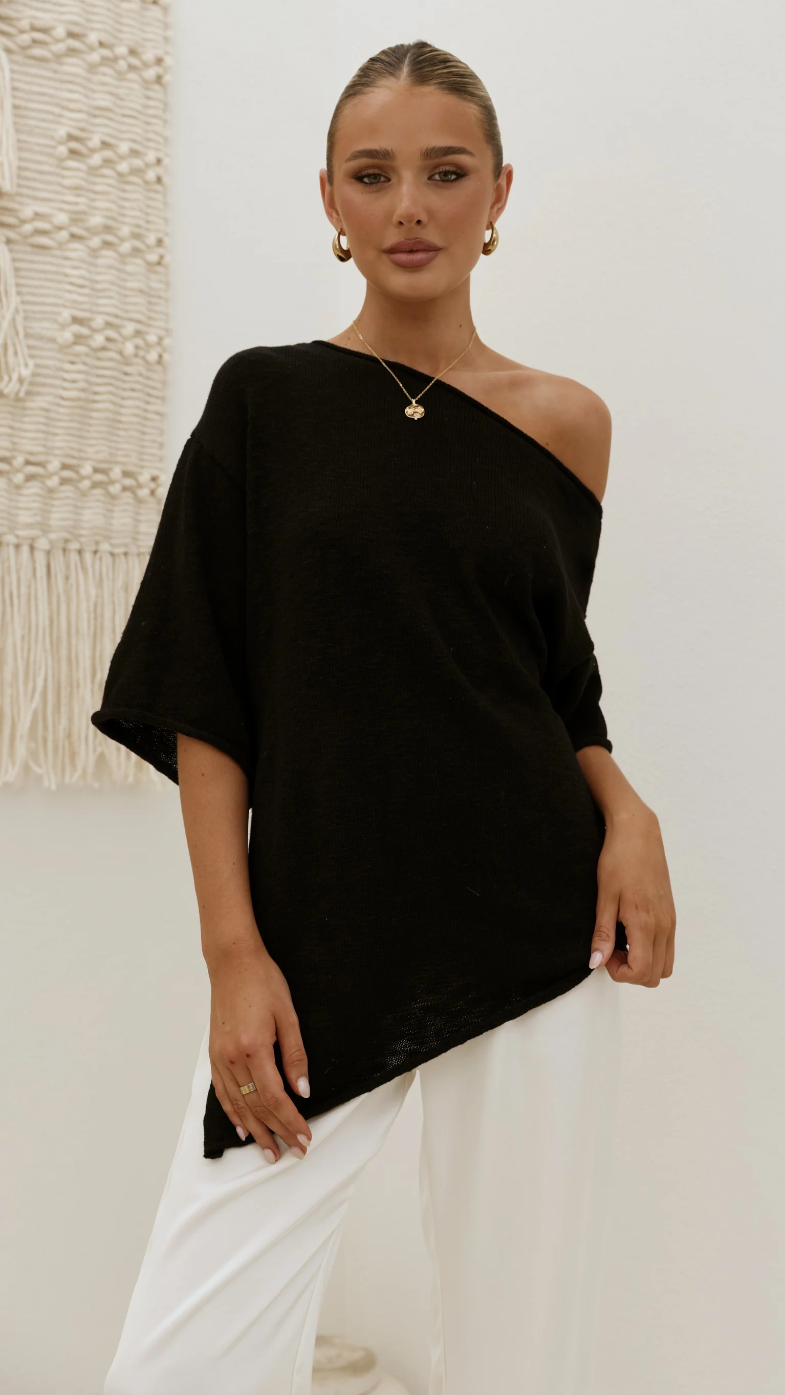 Keisha Off The Shoulder Top - Black