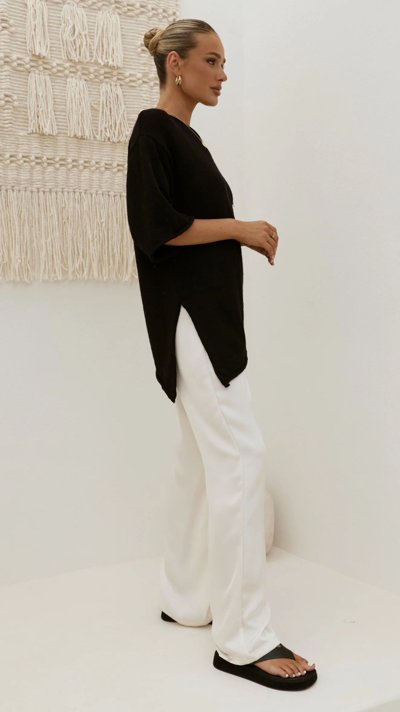 Keisha Off The Shoulder Top - Black - Image 8