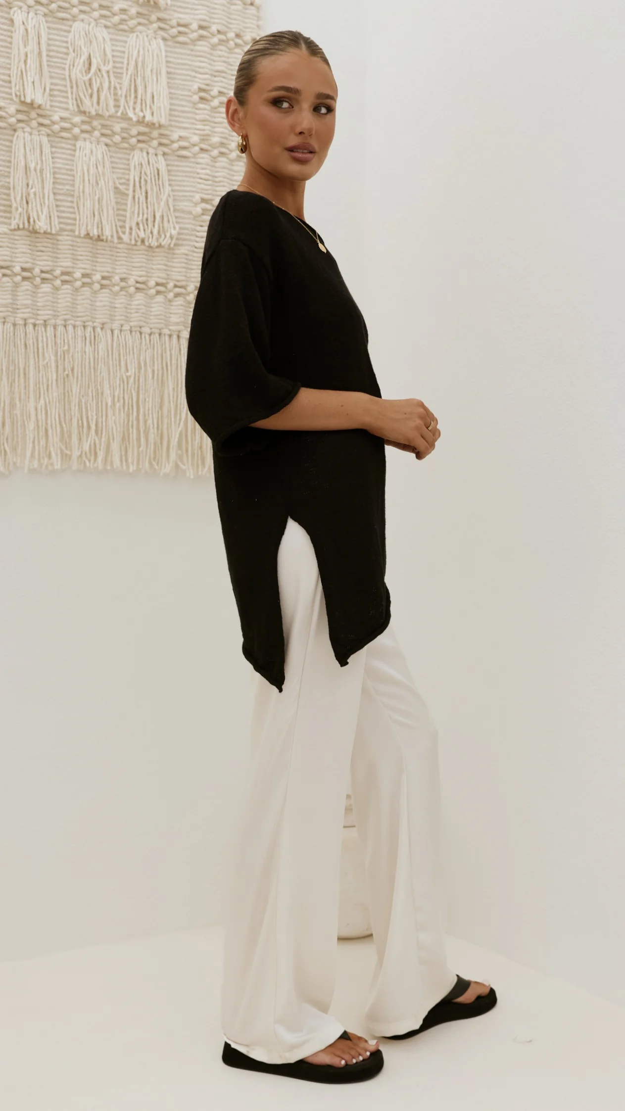 Keisha Off The Shoulder Top - Black - Image 9