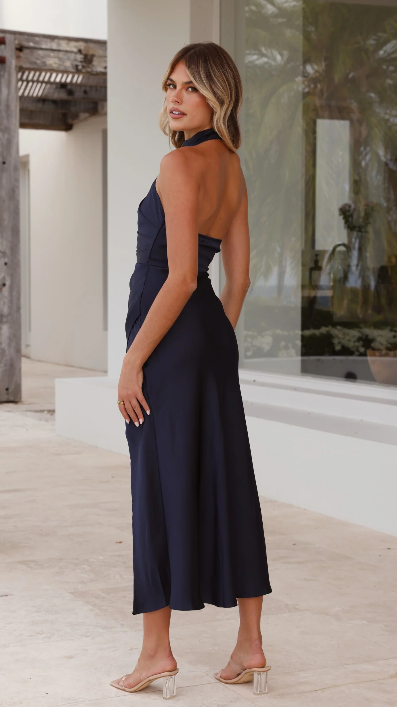 Kendall Maxi Dress - Navy - Image 7
