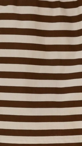 Kienna Shorts - Chocolate/Beige Stripe - Image 10