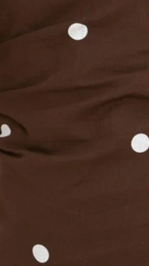 Kiki Strapless Top and Shorts Set - Choc/White Polka Dot - Image 11