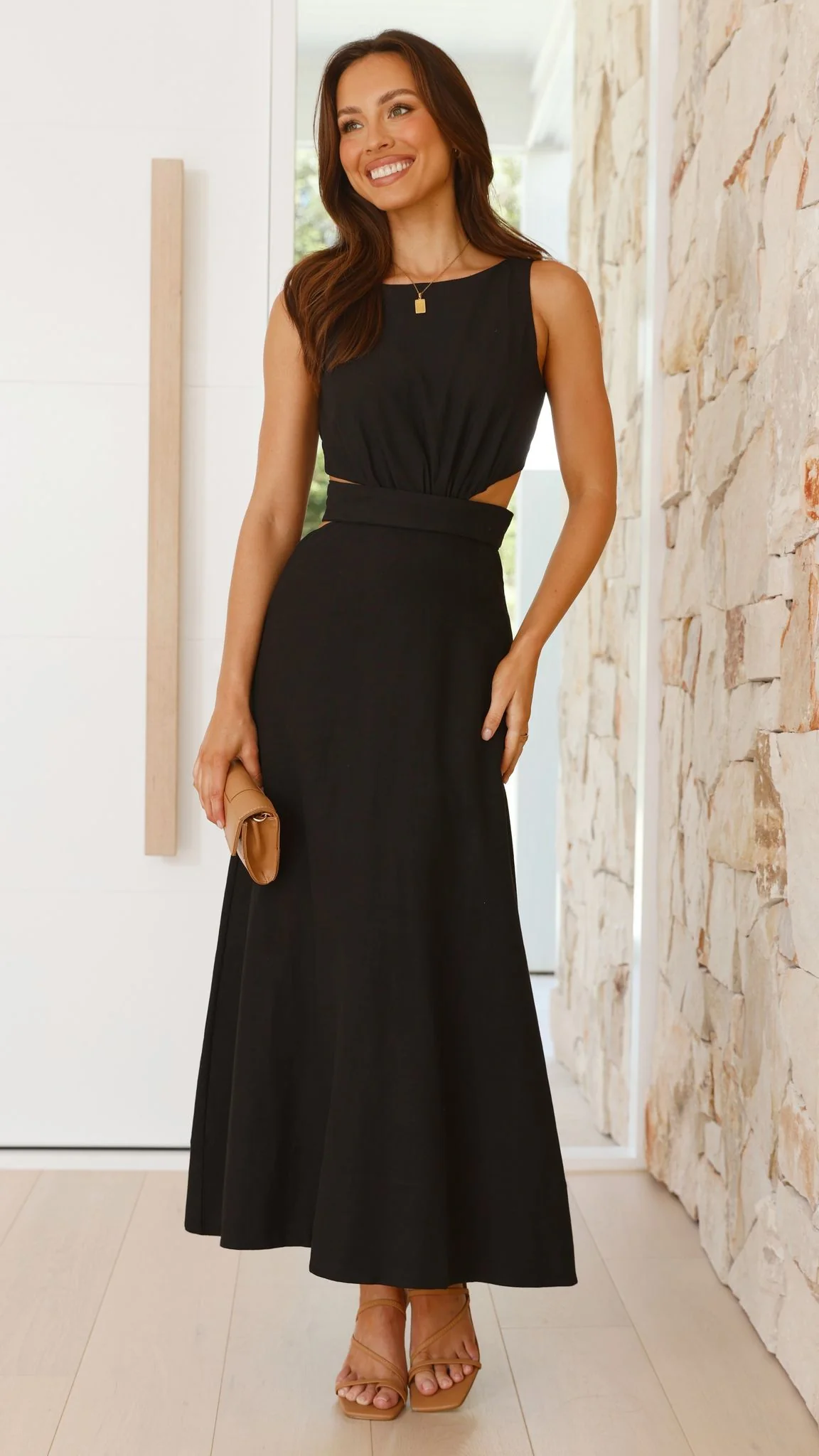 Kimberley Maxi Dress - Black - Image 5