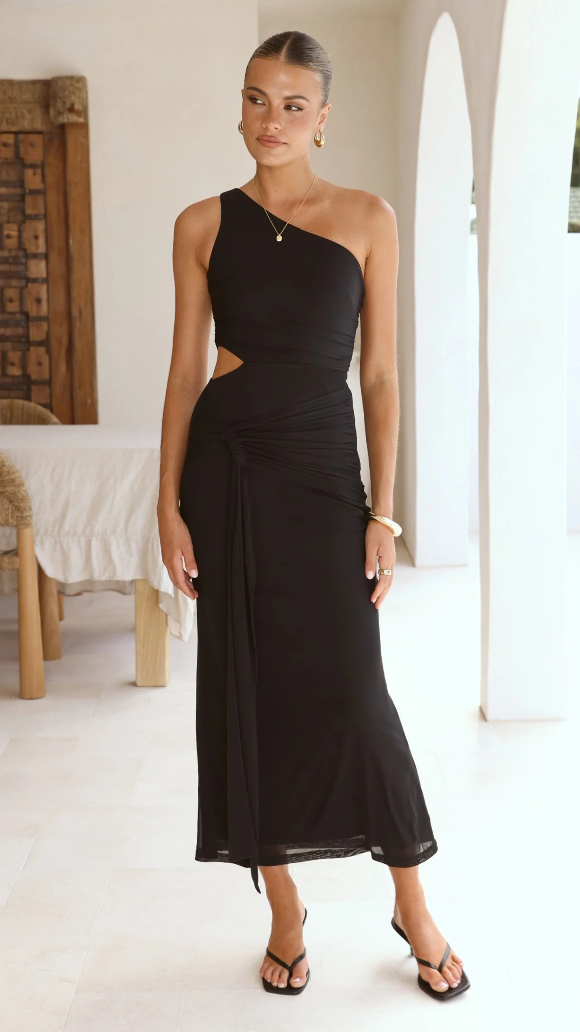 Kourt Maxi Dress - Black - Image 6