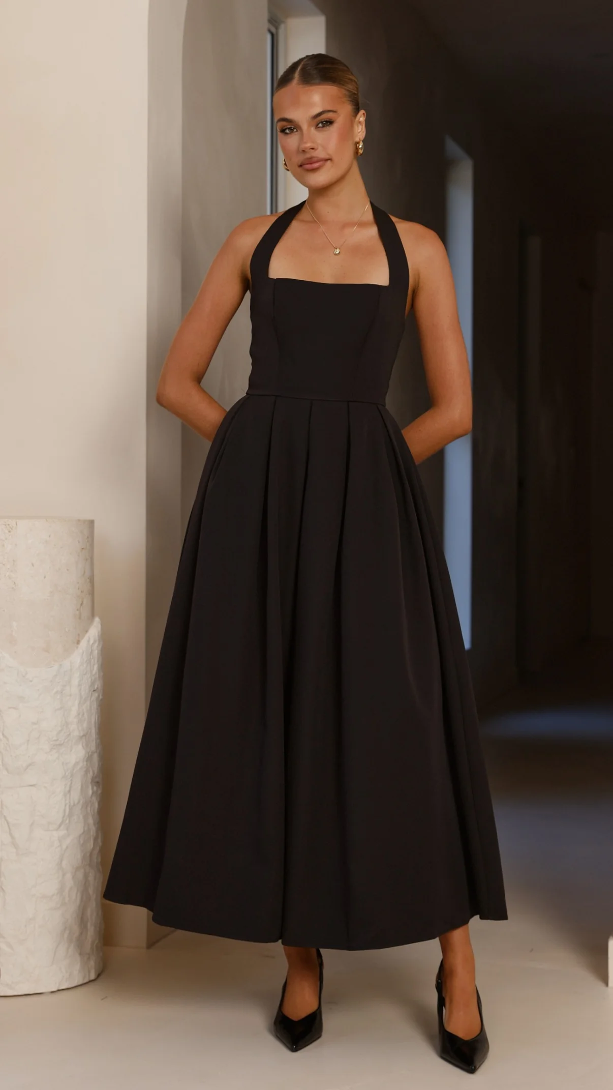 Kristen Maxi Dress - Black - Image 3