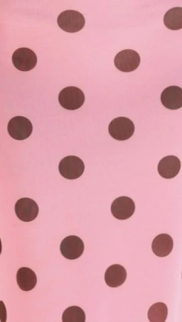 Kya Maxi Dress - Pink / Brown Polka - Image 11
