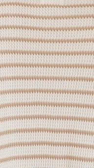 Lacole Button Up Shirt and Shorts Set - White / Beige Stripe - Image 8