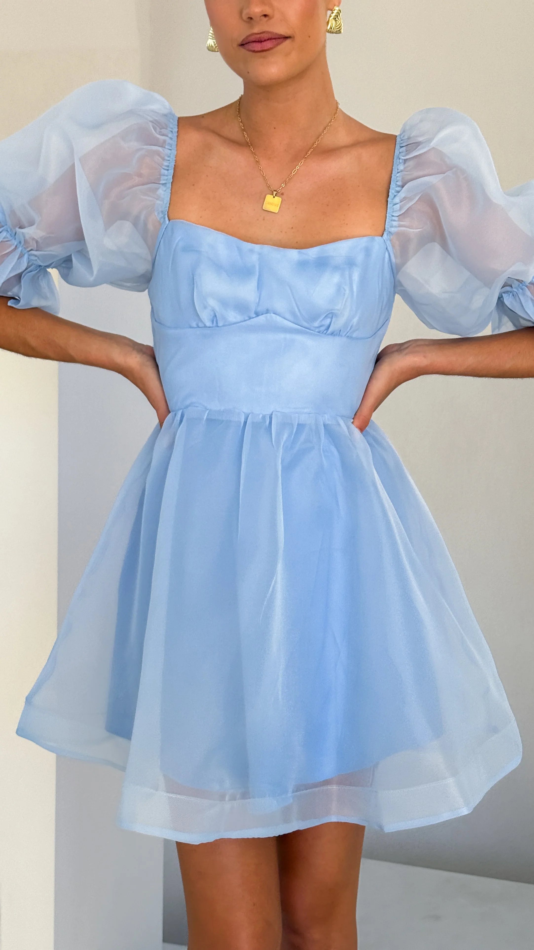 Lakeithia Mini Dress - Blue - Image 6