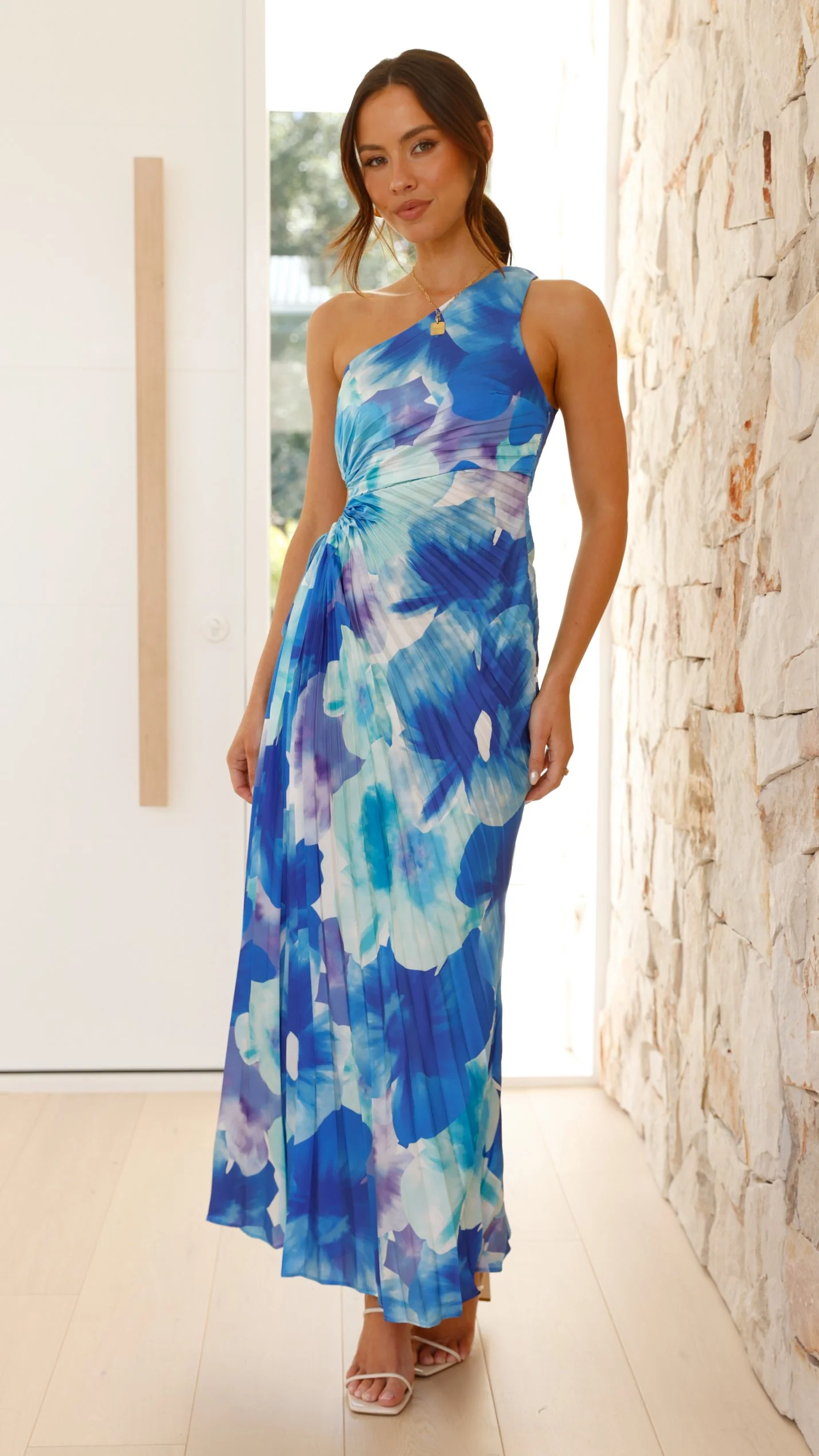 Laken Maxi Dress - Blue Floral - Image 11