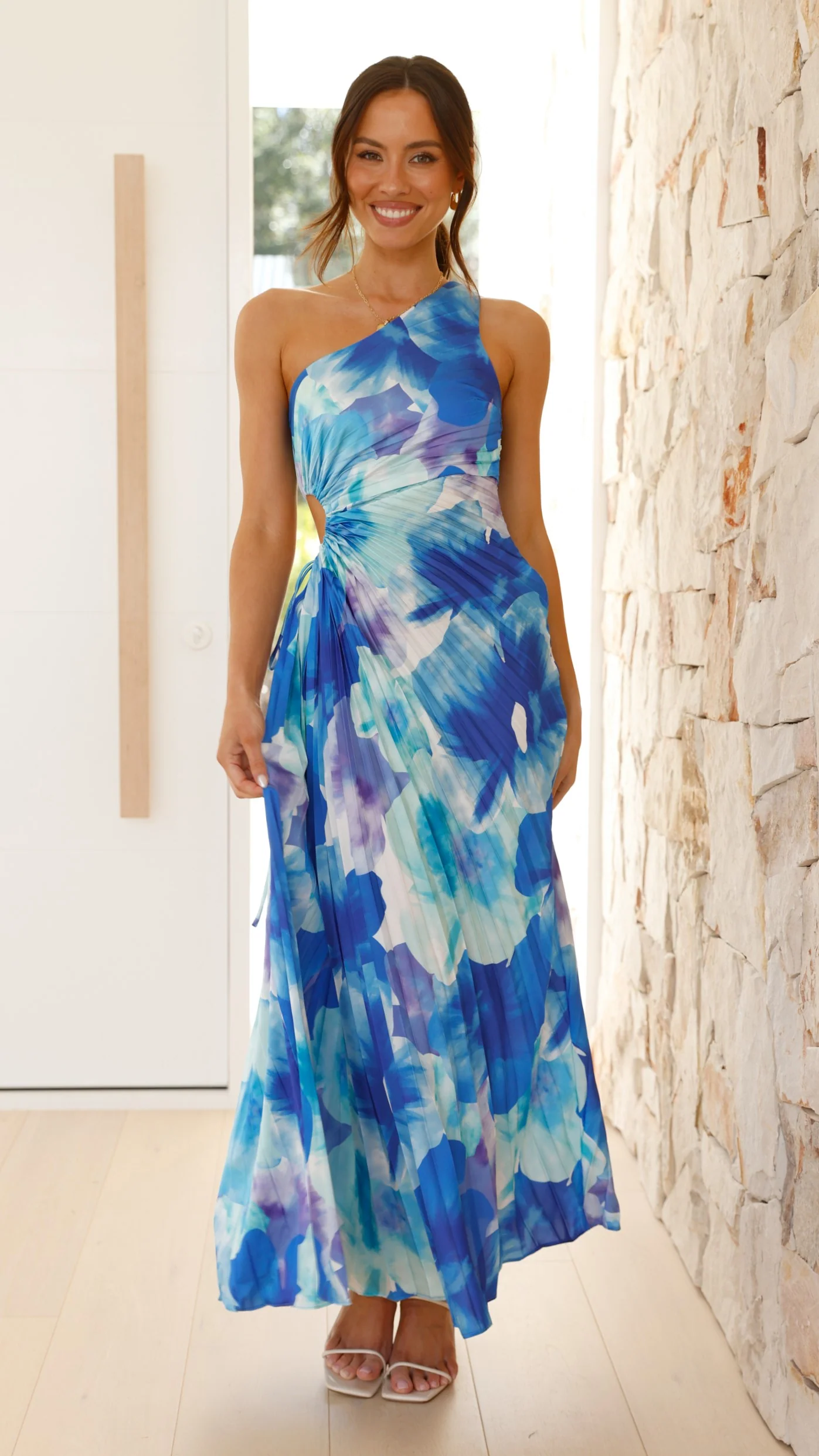 Laken Maxi Dress - Blue Floral - Image 14