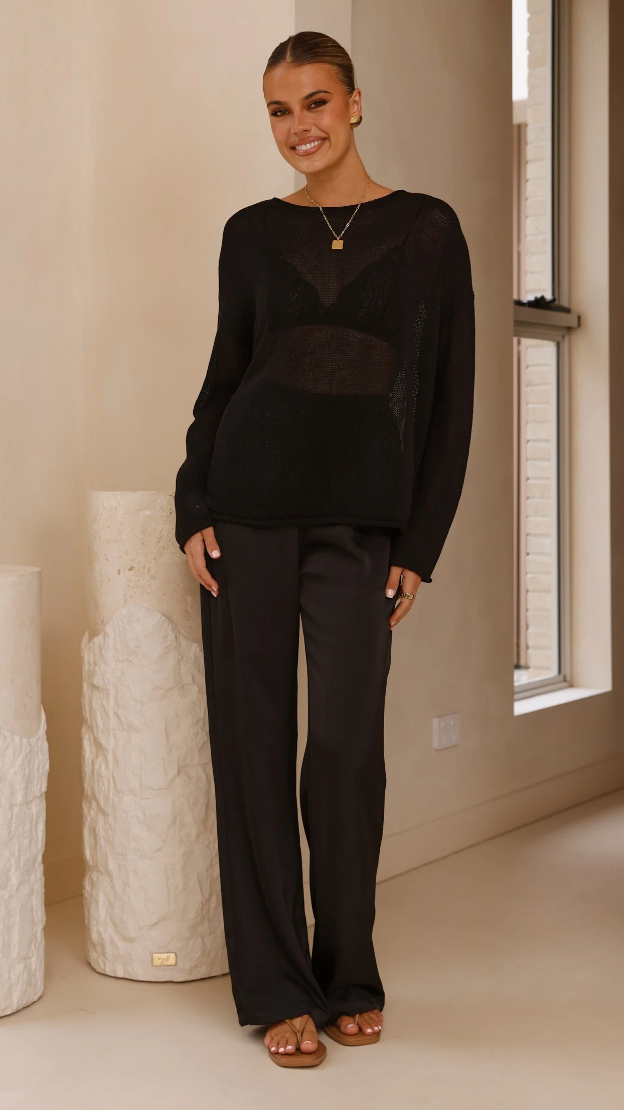 Lakoa Knit Top - Black - Image 2
