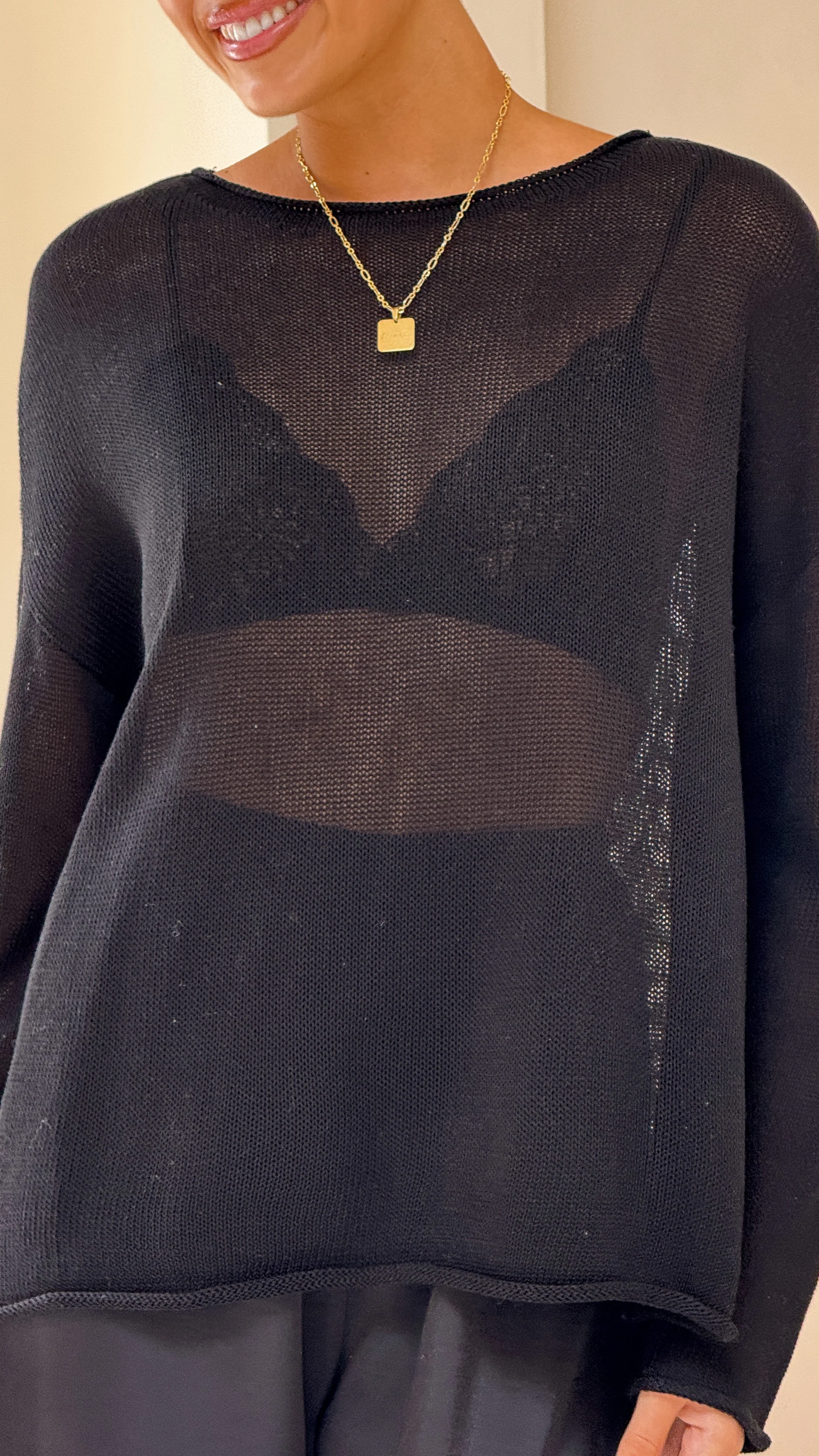 Lakoa Knit Top - Black - Image 5