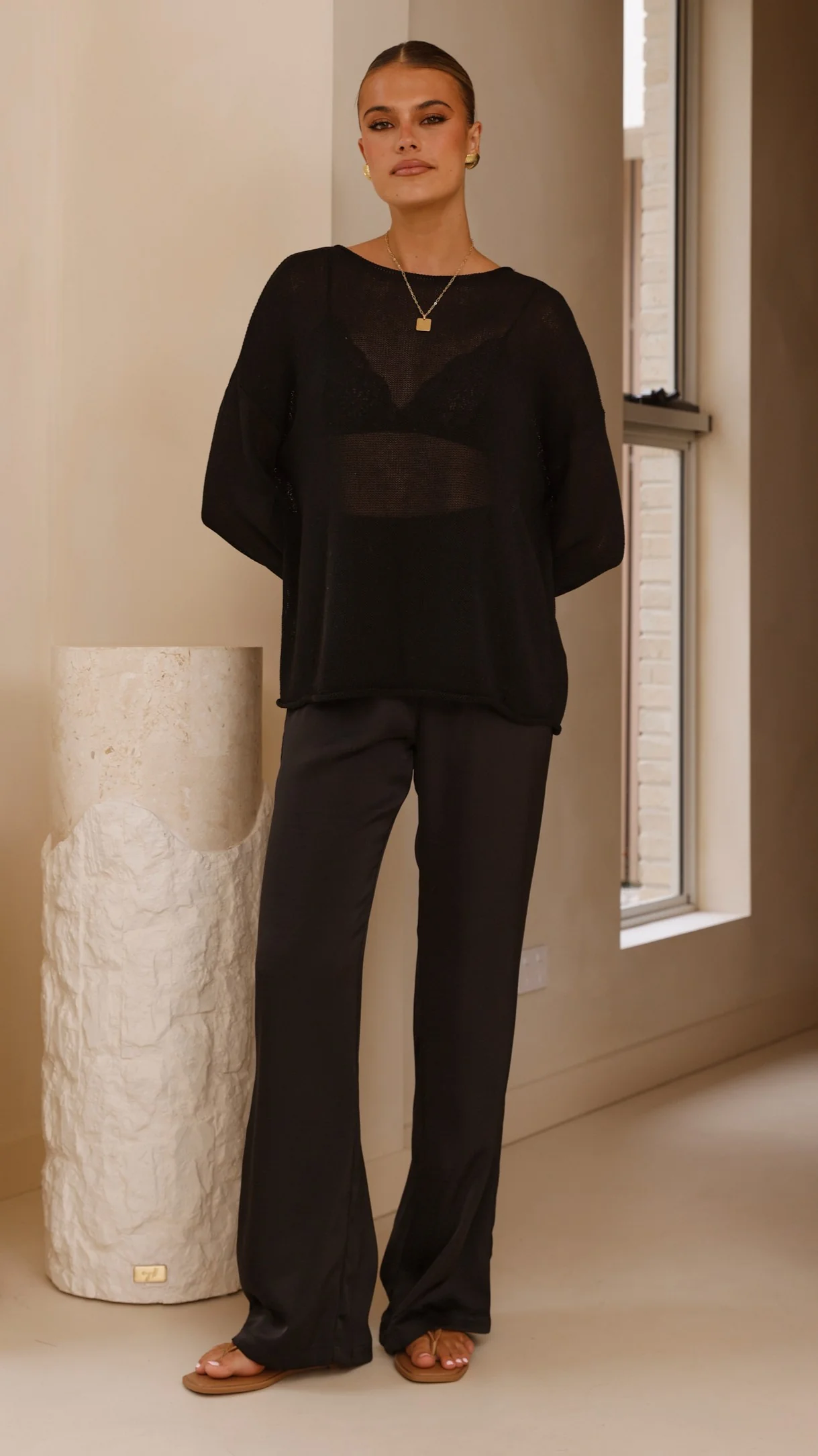 Lakoa Knit Top - Black - Image 6