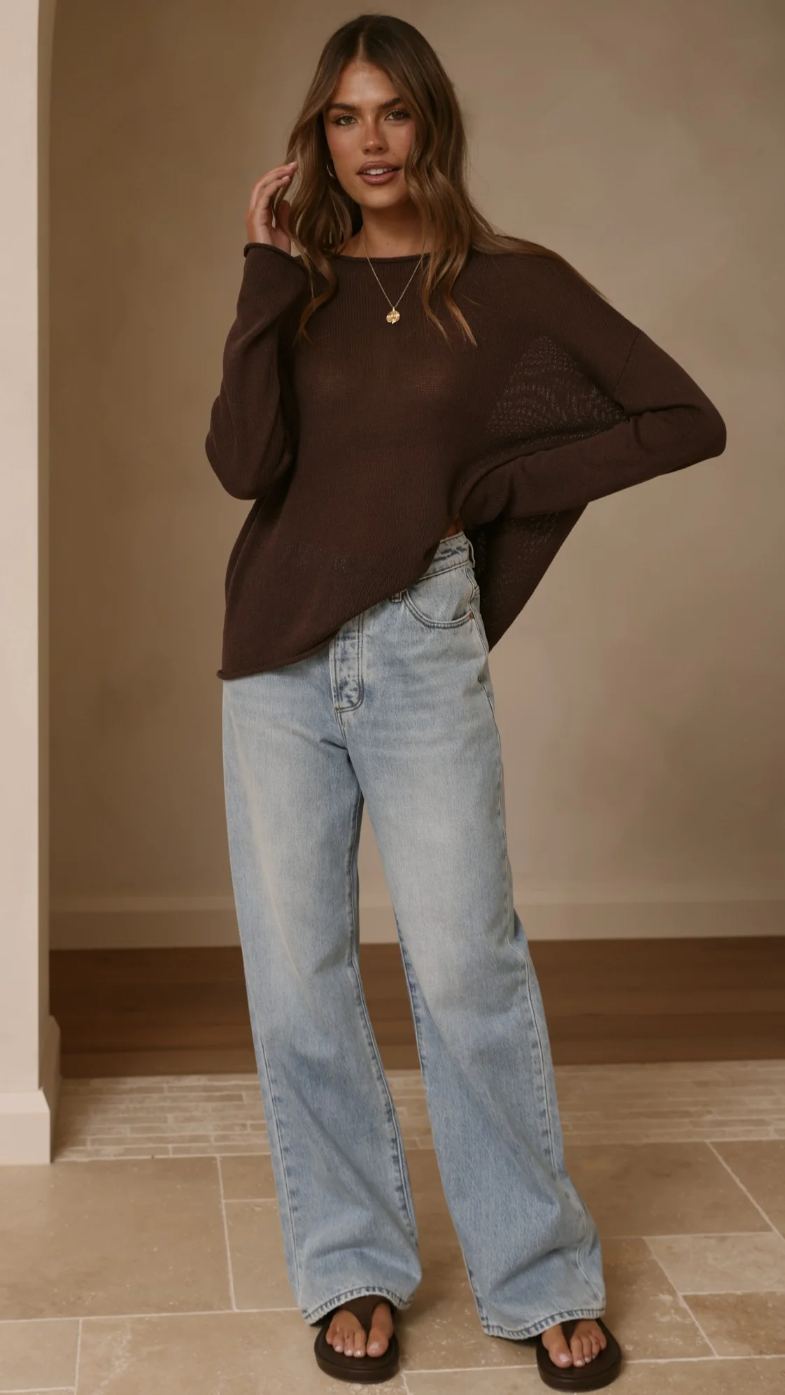 Lakoa Knit Top - Chocolate