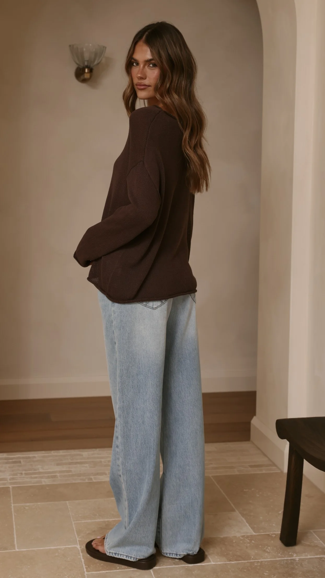 Lakoa Knit Top - Chocolate - Image 2