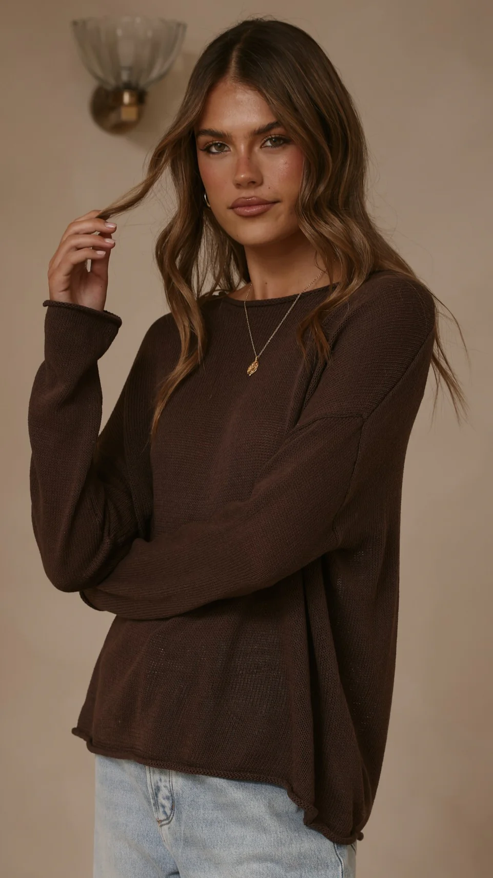 Lakoa Knit Top - Chocolate - Image 4
