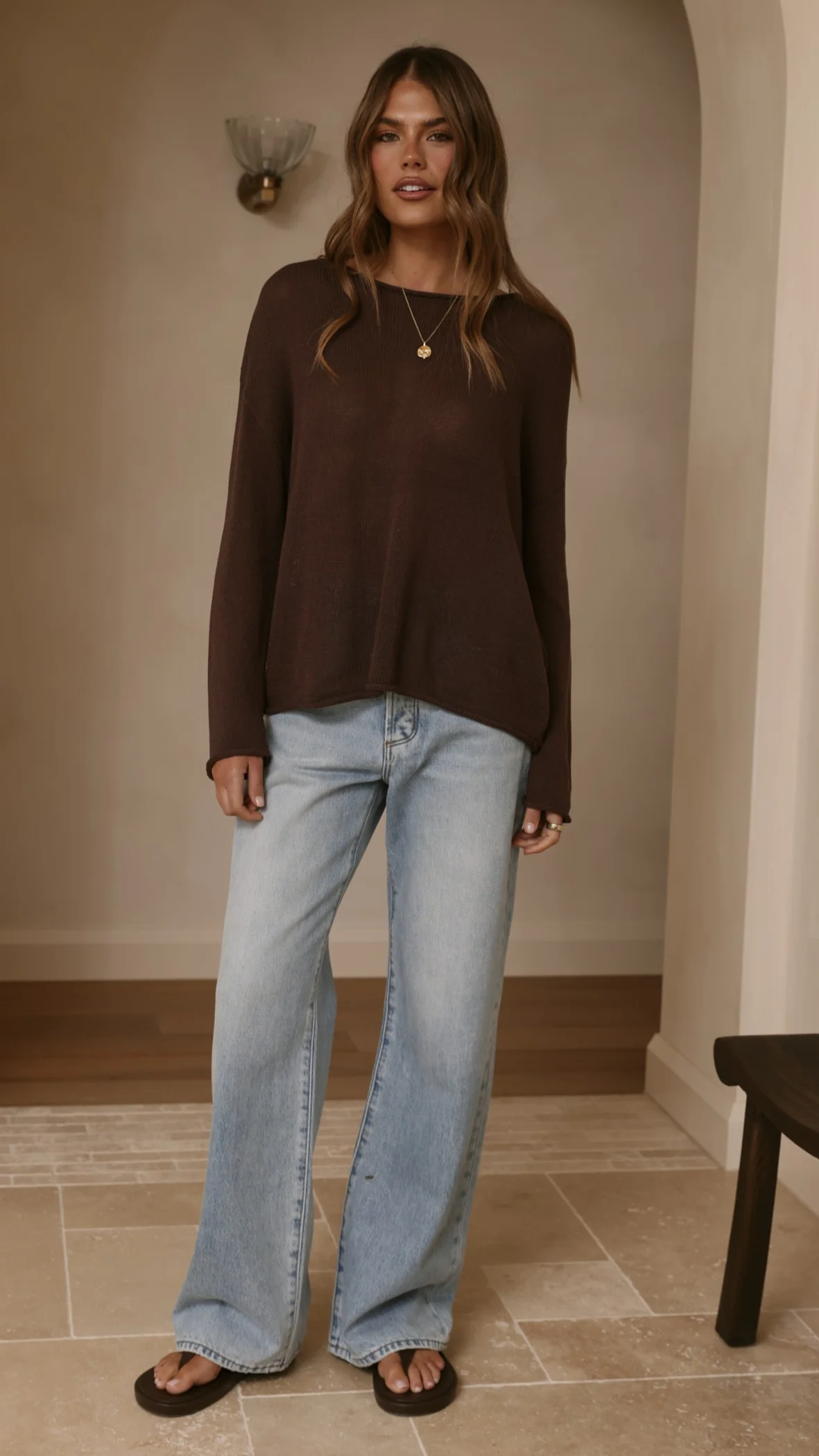 Lakoa Knit Top - Chocolate - Image 7