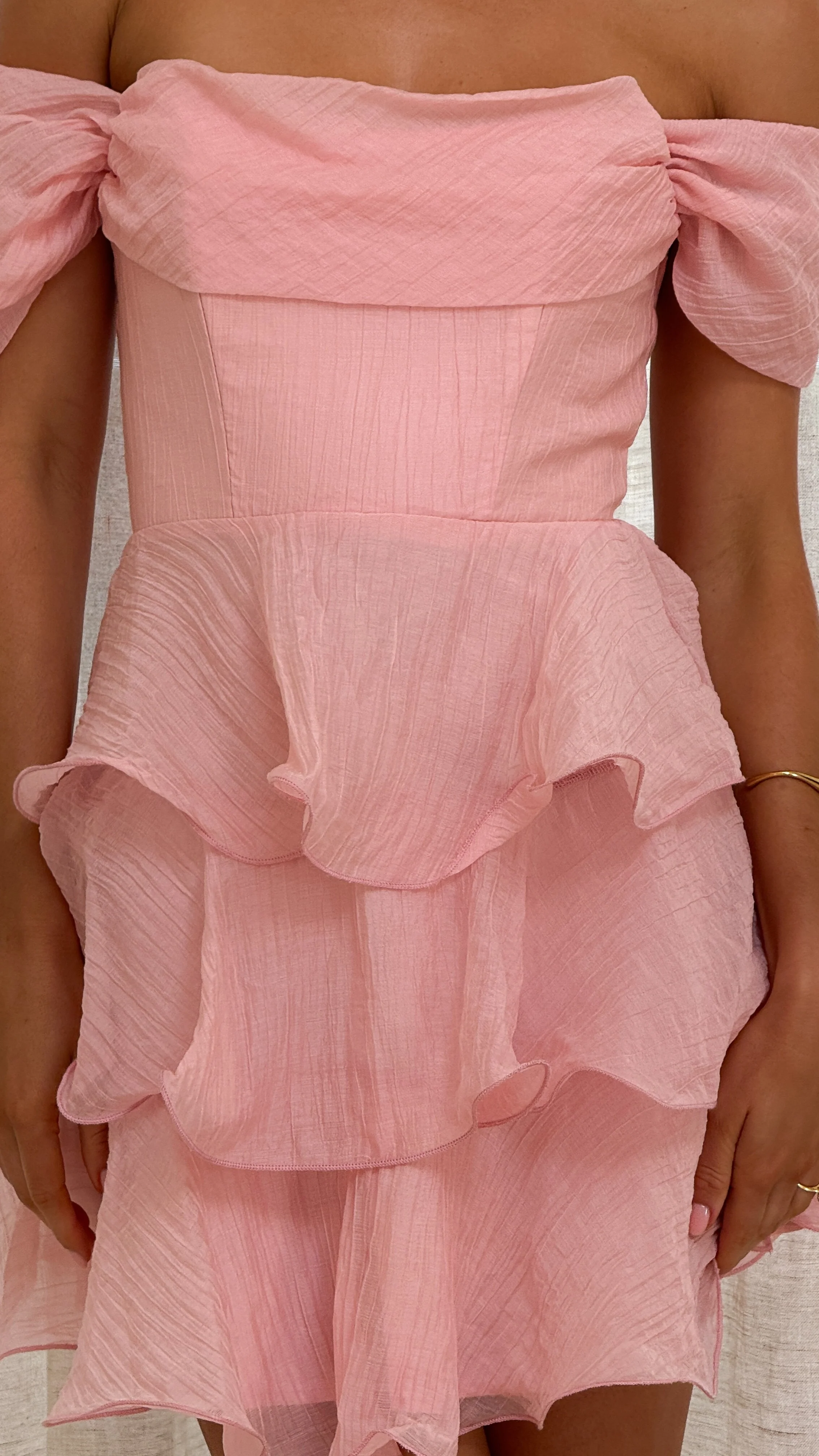 Lanelle Mini Dress - Pink - Image 3
