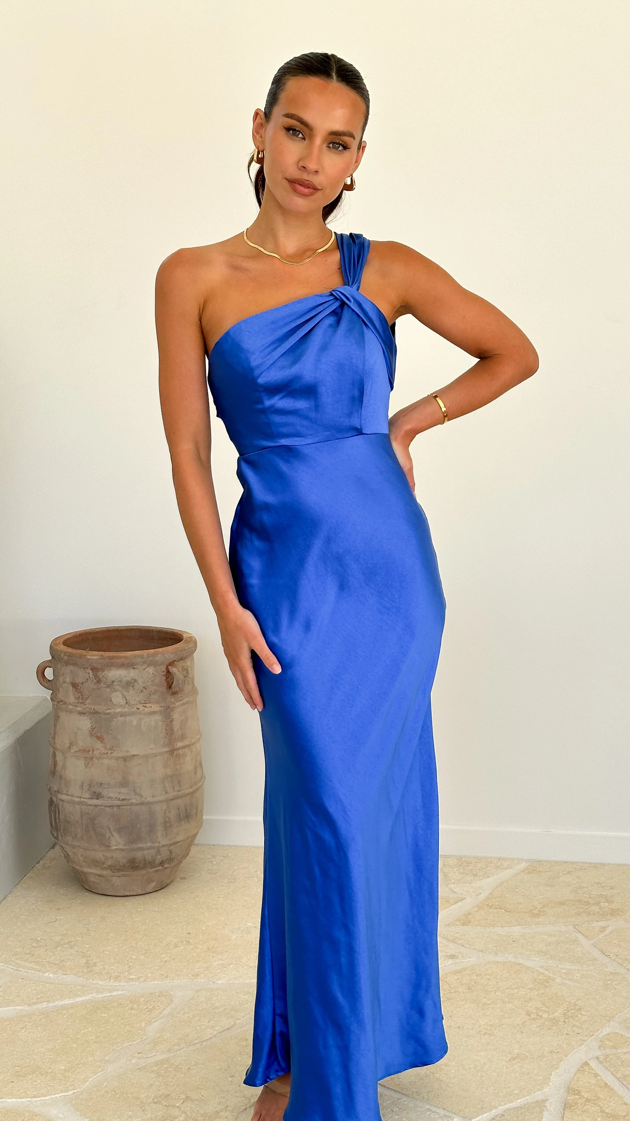 Leah Maxi Dress - Royal Blue - Image 11