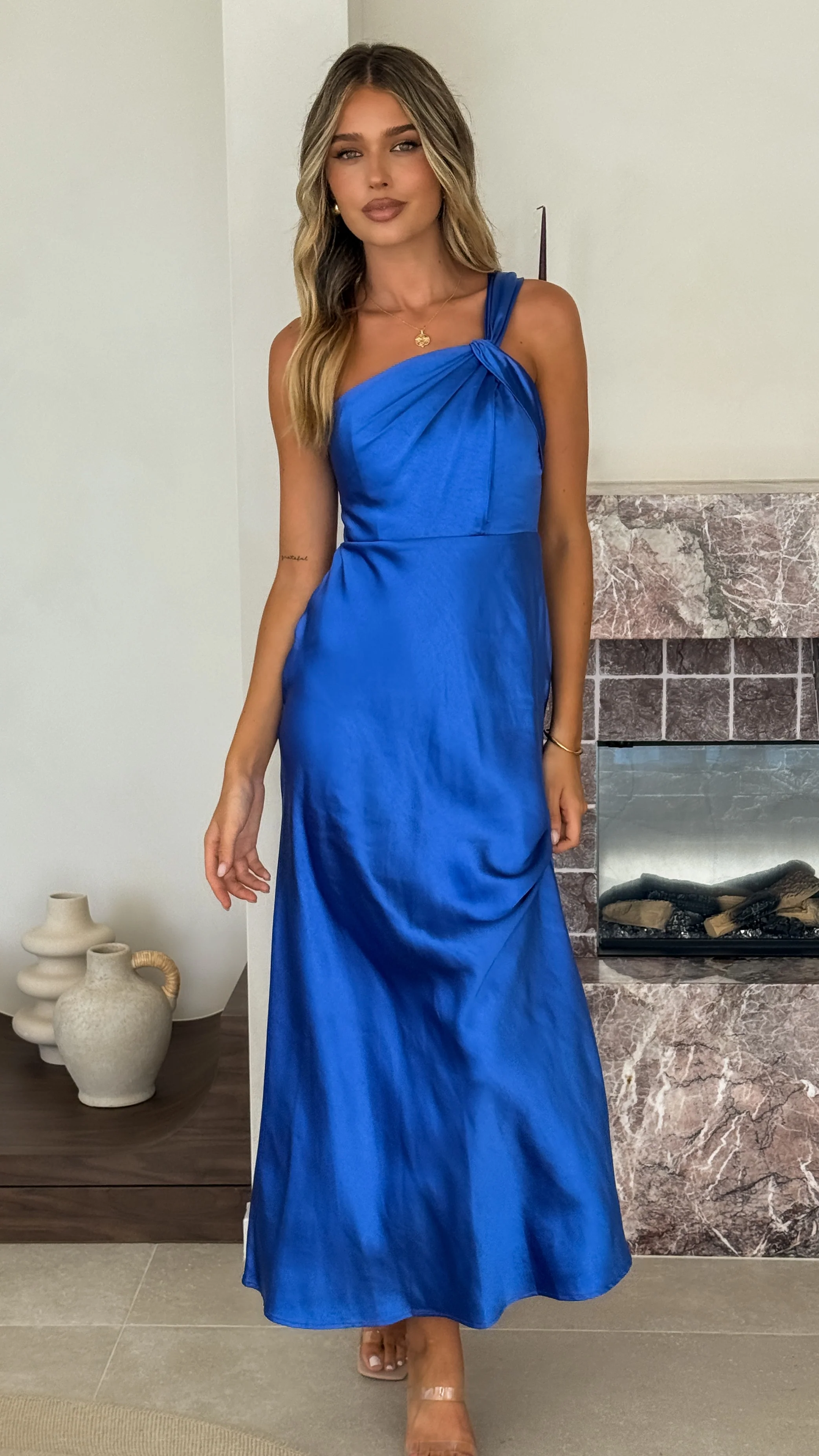 Leah Maxi Dress - Royal Blue - Image 15