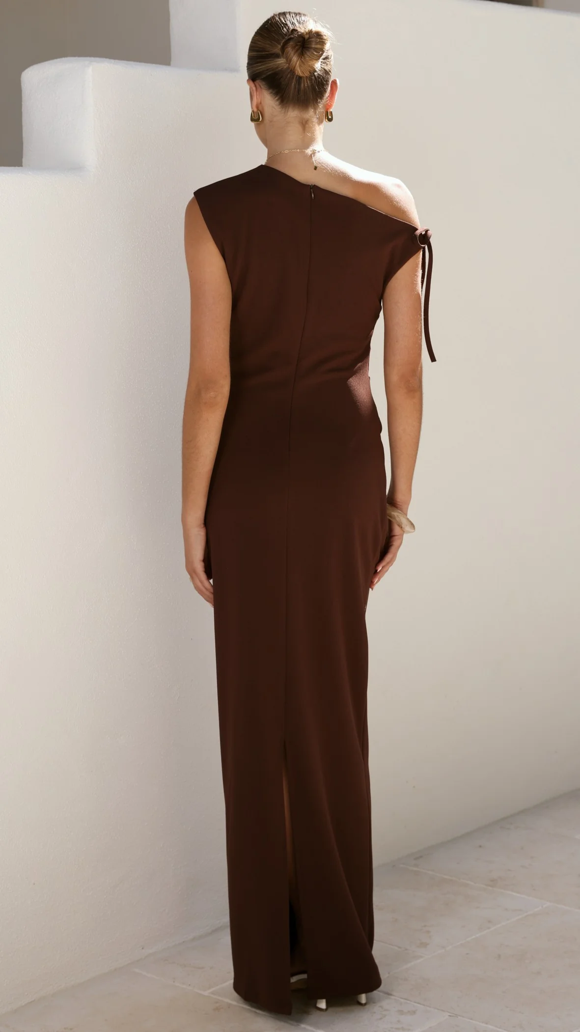 Lealah Maxi Dress - Chocolate - Image 3