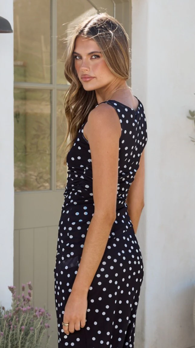 Leighton Top - Black/White Polka Dot - Image 5