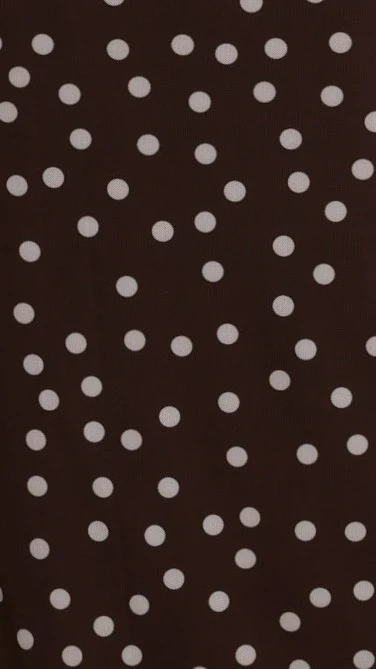 Leighton Top - Chocolate/White Polka Dot - Image 7