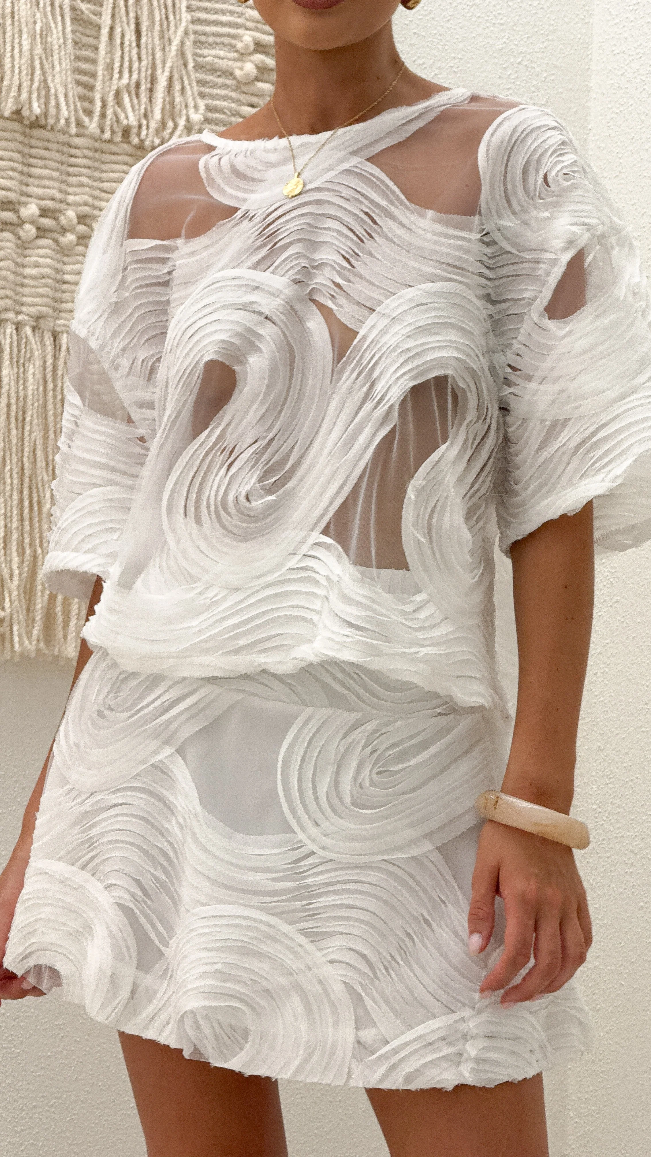 Linnea Mini Skirt - White - Image 7
