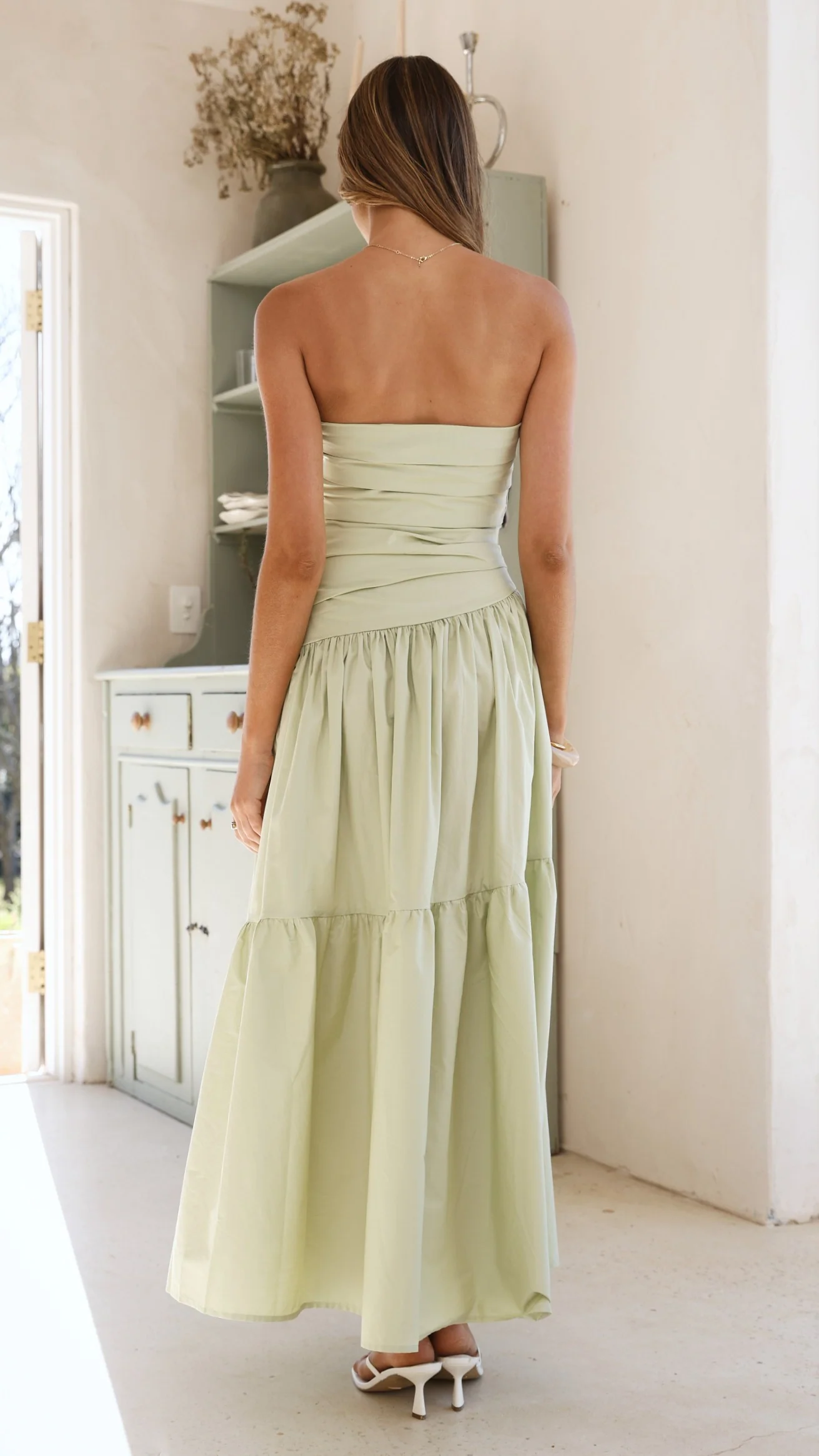 Lola Maxi Dress - Sage - Image 2