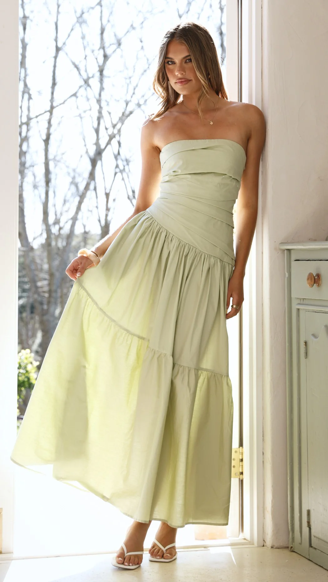 Lola Maxi Dress - Sage - Image 3