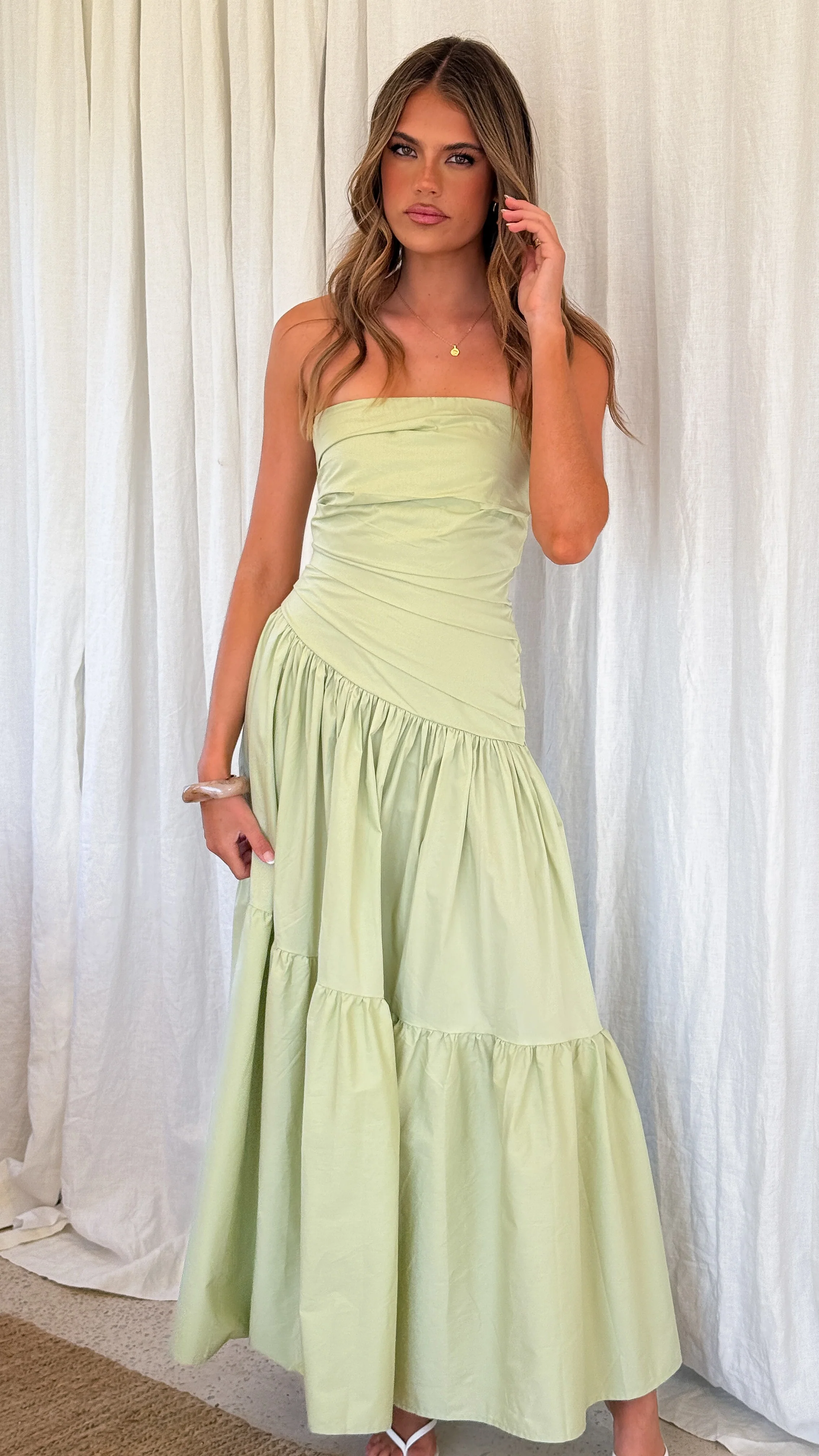 Lola Maxi Dress - Sage - Image 7