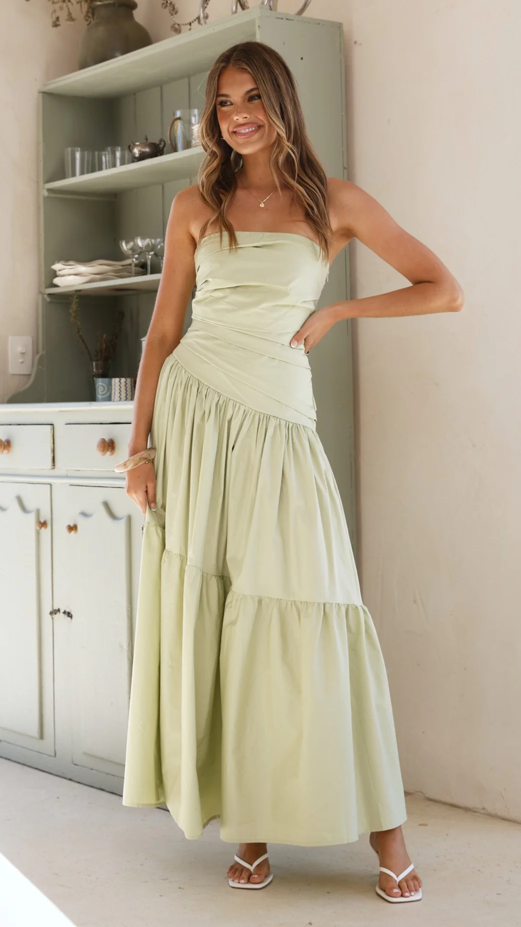 Lola Maxi Dress - Sage - Image 9